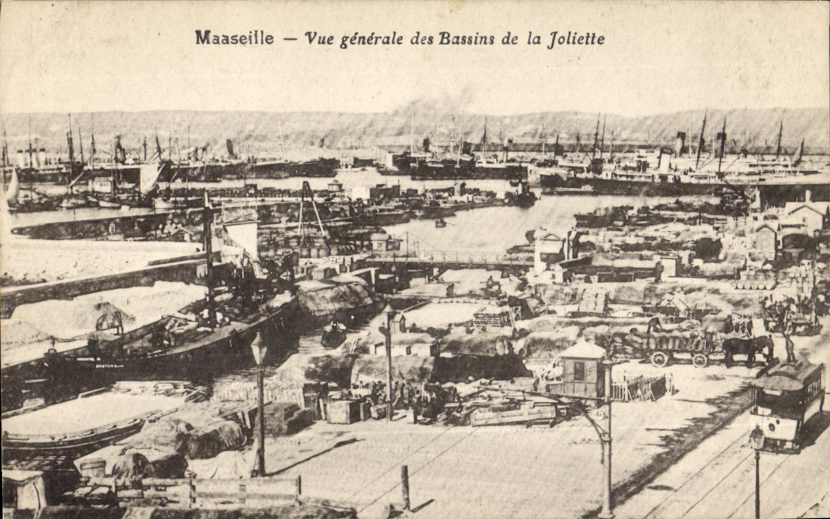 CPA Marseille Vue generale des Bassins de la Joliette