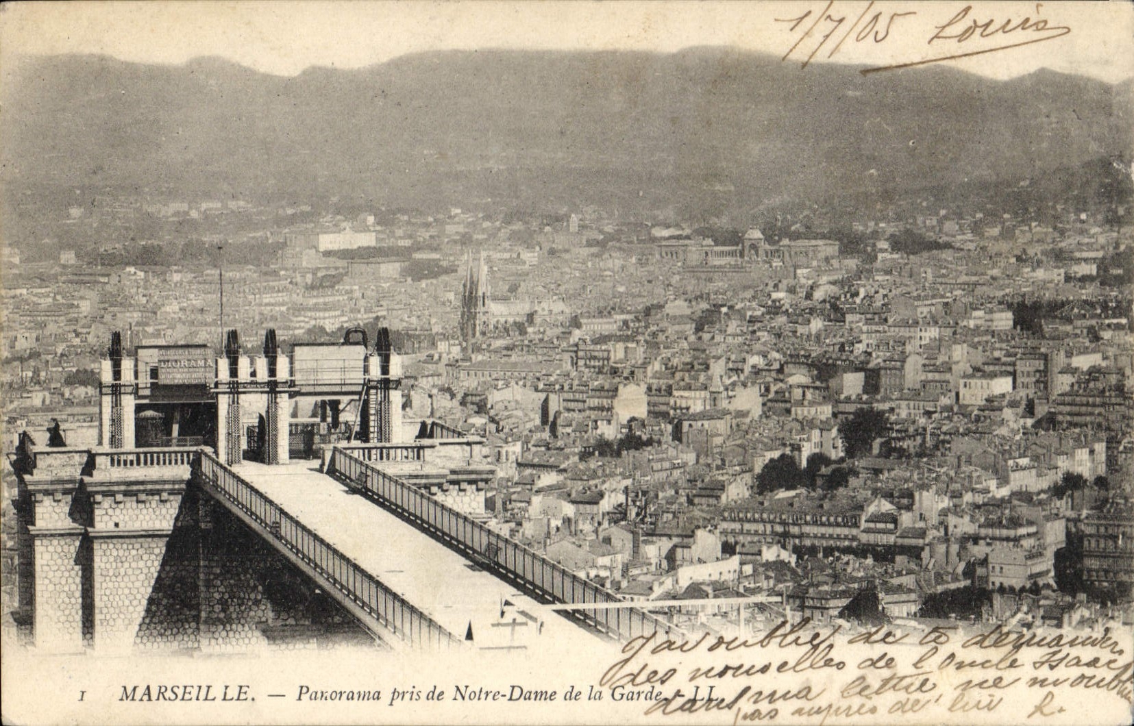 CPA Marseille Panorama pris de Notre Dame de la Garde 