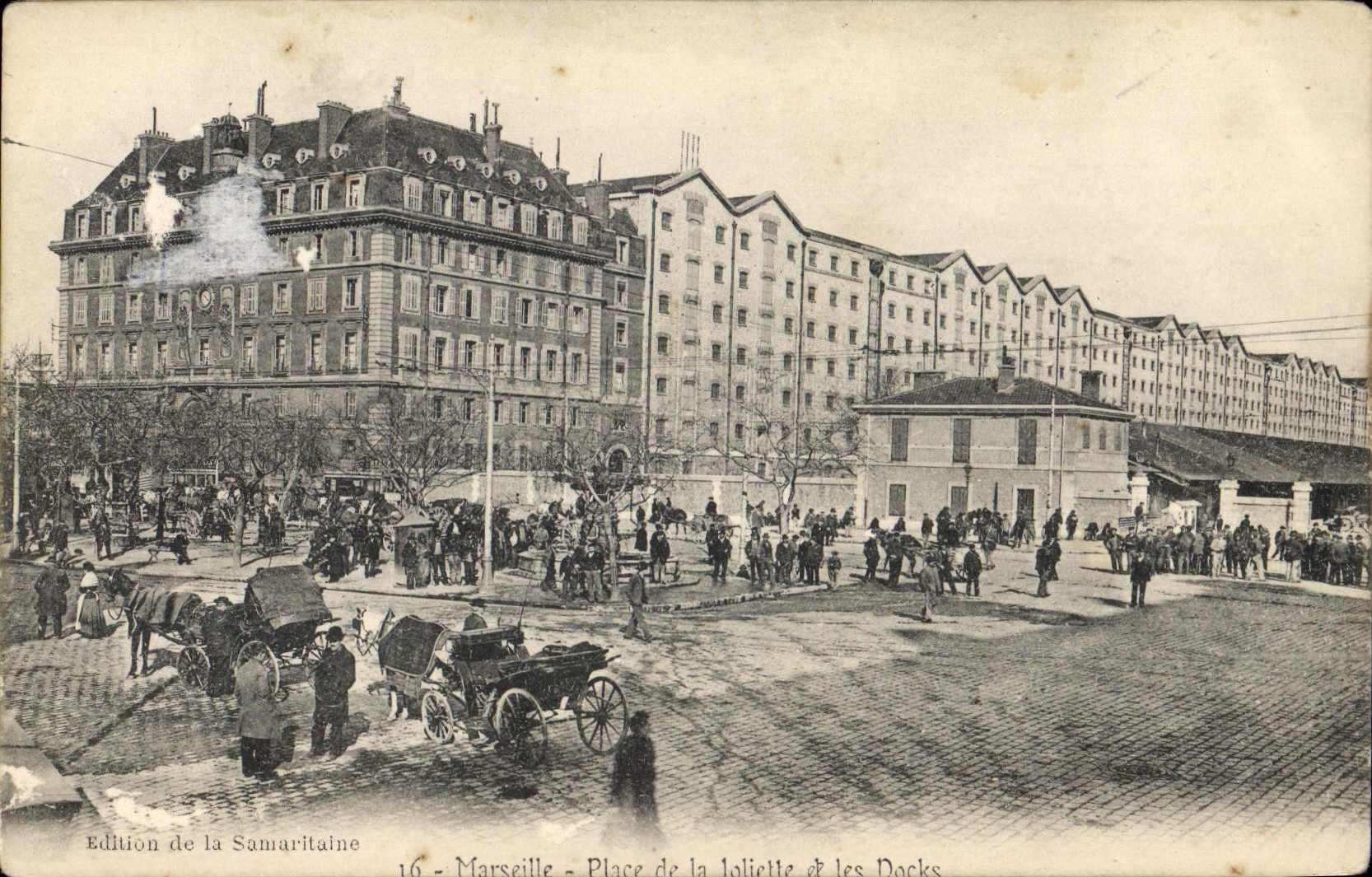 CPA Marseille Place de la Loliette et les Docks