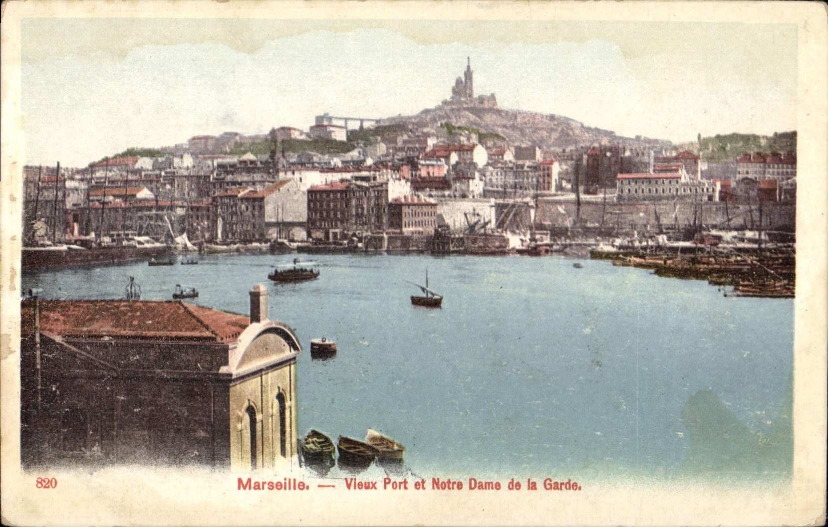 CPA Marseille Vieux Port et Notre Dame de la Garde 