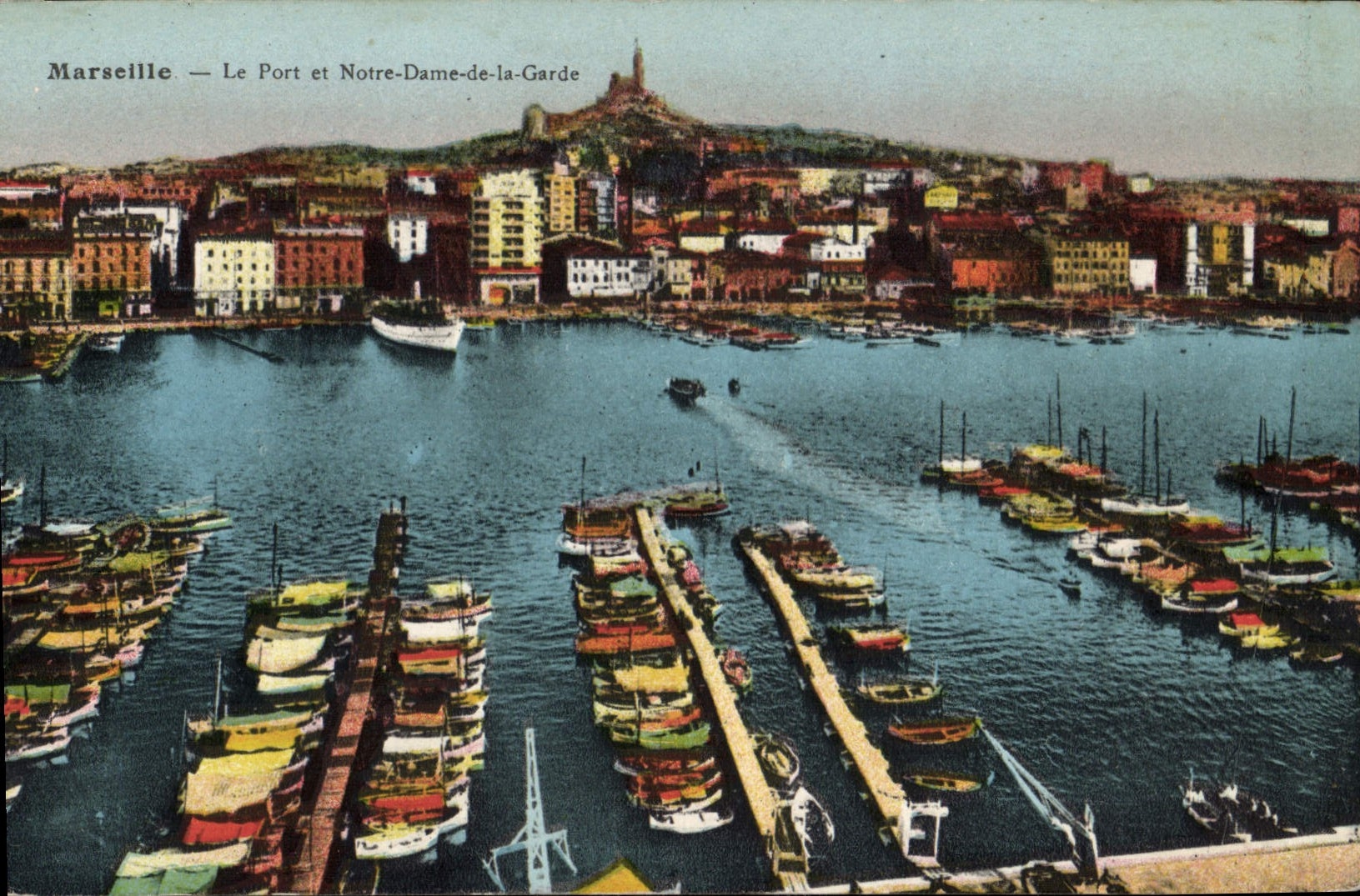 CPA Marseille Le Port et Notre Dame de la Garde 