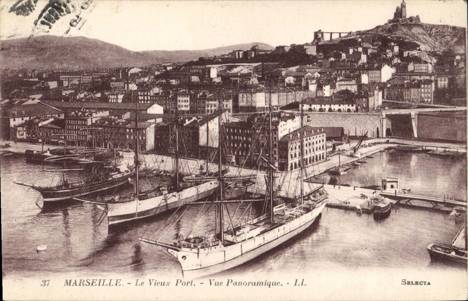 CPA Marseille Le Vieux Port Vue Panoramique 