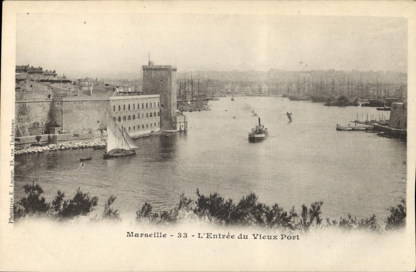 CPA Marseille l'Entree du Vieux Port 