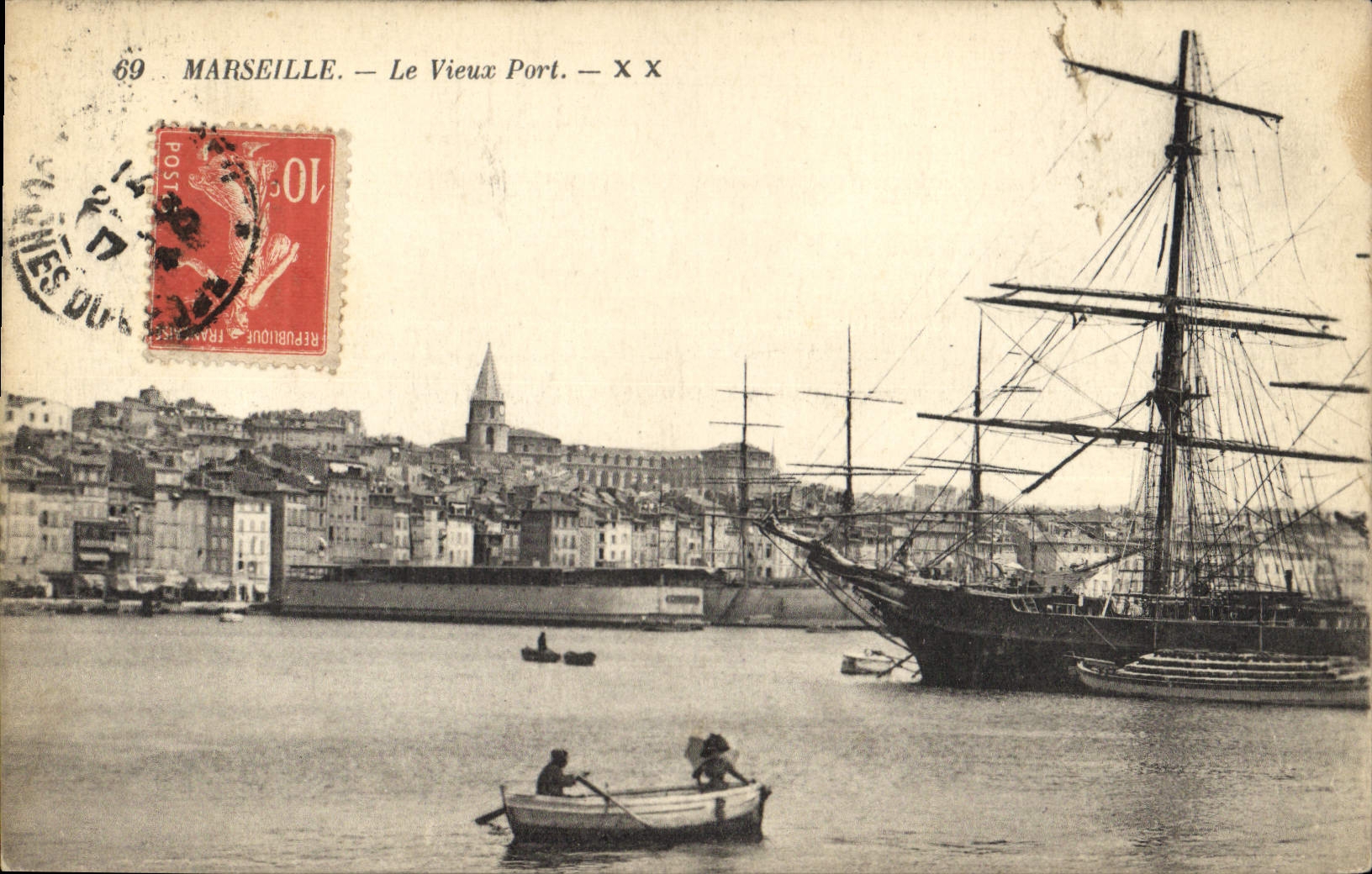 CPA Marseille Le Vieux Port Bateau