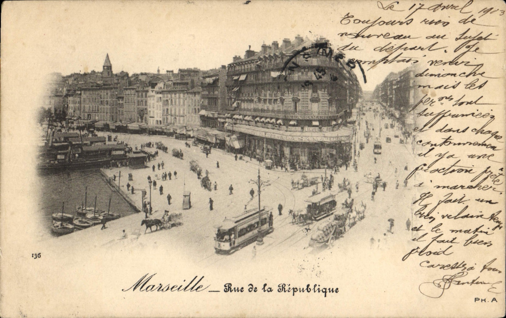 CPA Marseille Rue de la Republique 