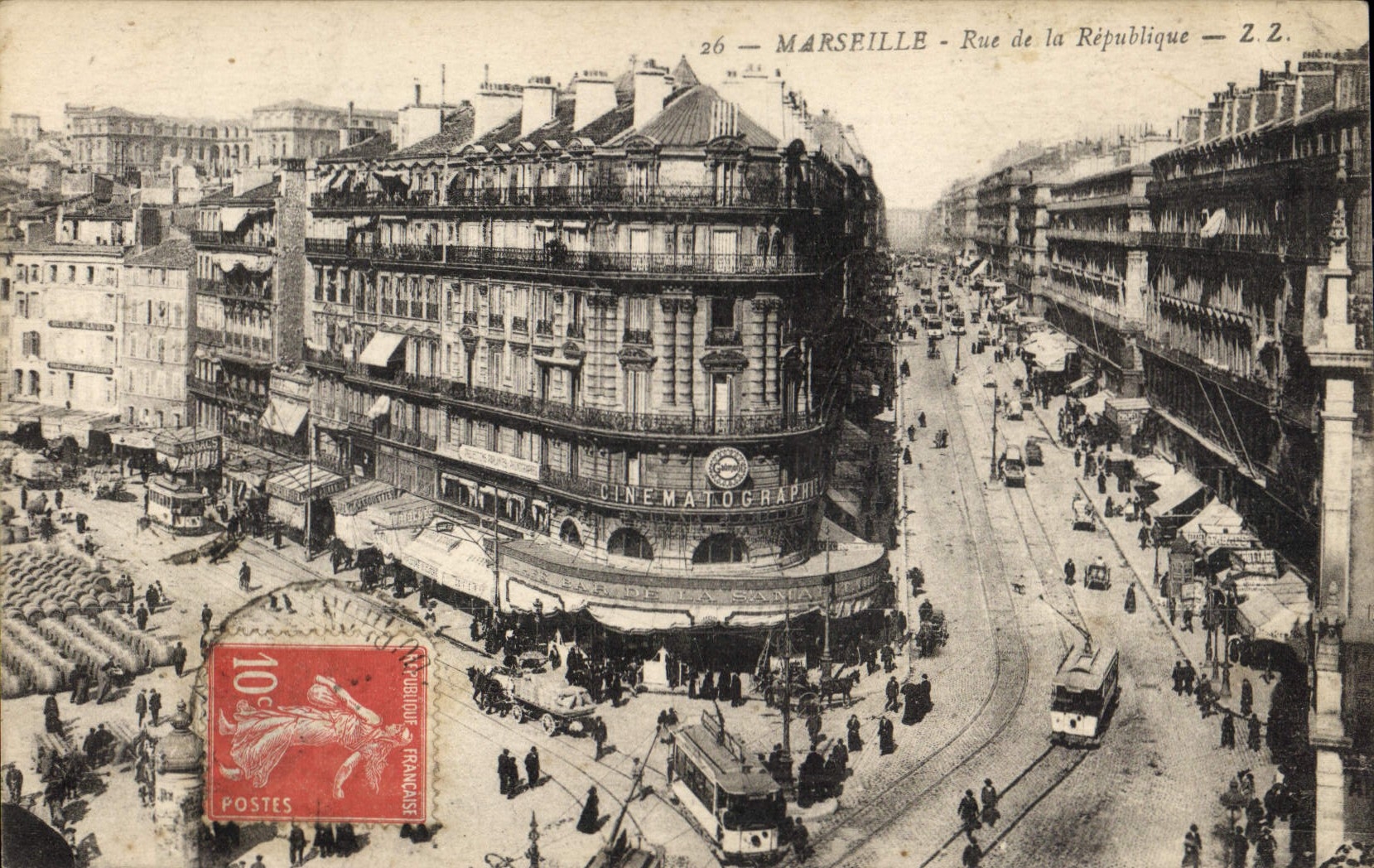 CPA Marseille Rue de la Republique 