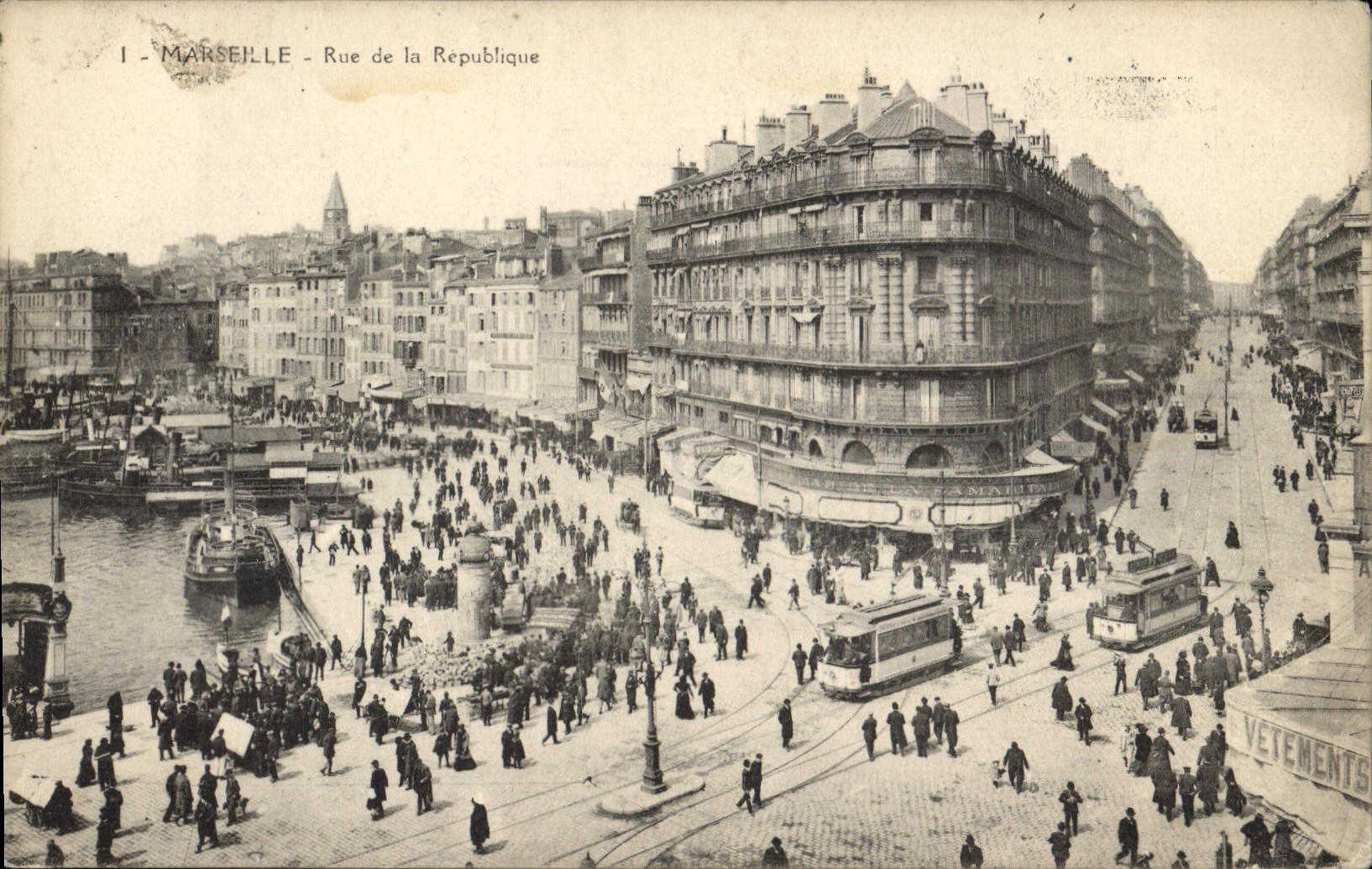 CPA Marseille Rue de la Republique 