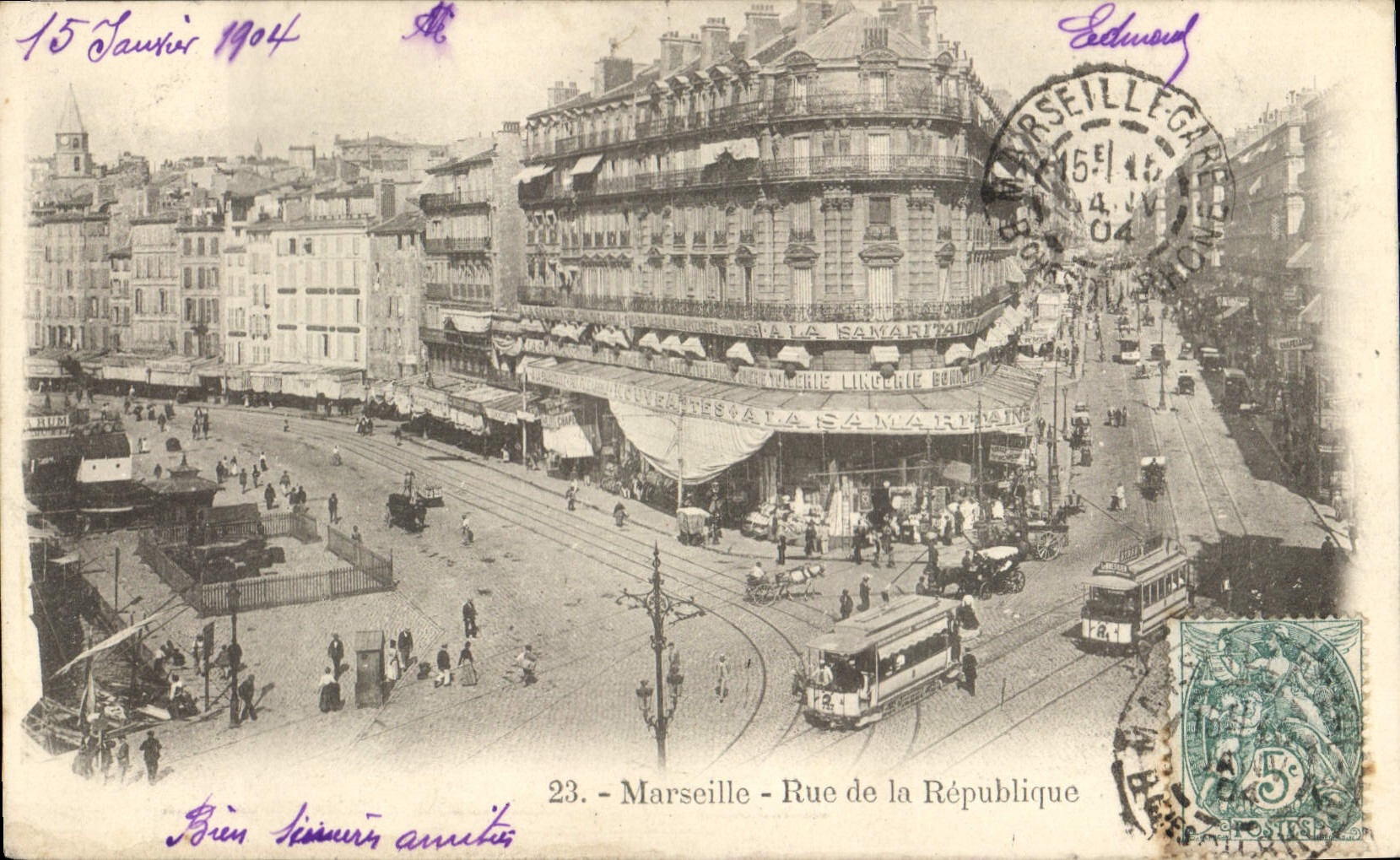 CPA Marseille Rue de la Republique 