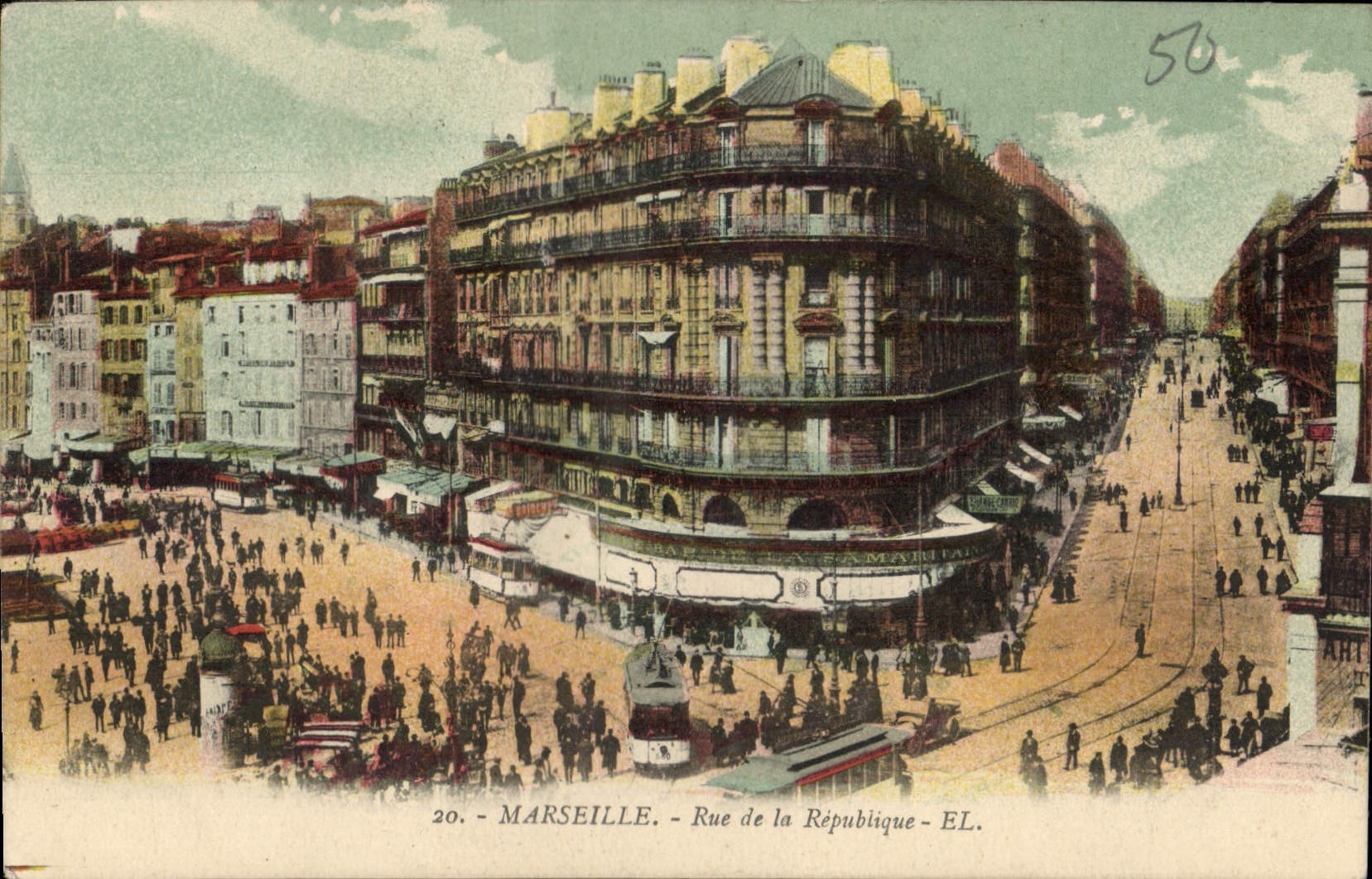 CPA Marseille Rue de la Republique 