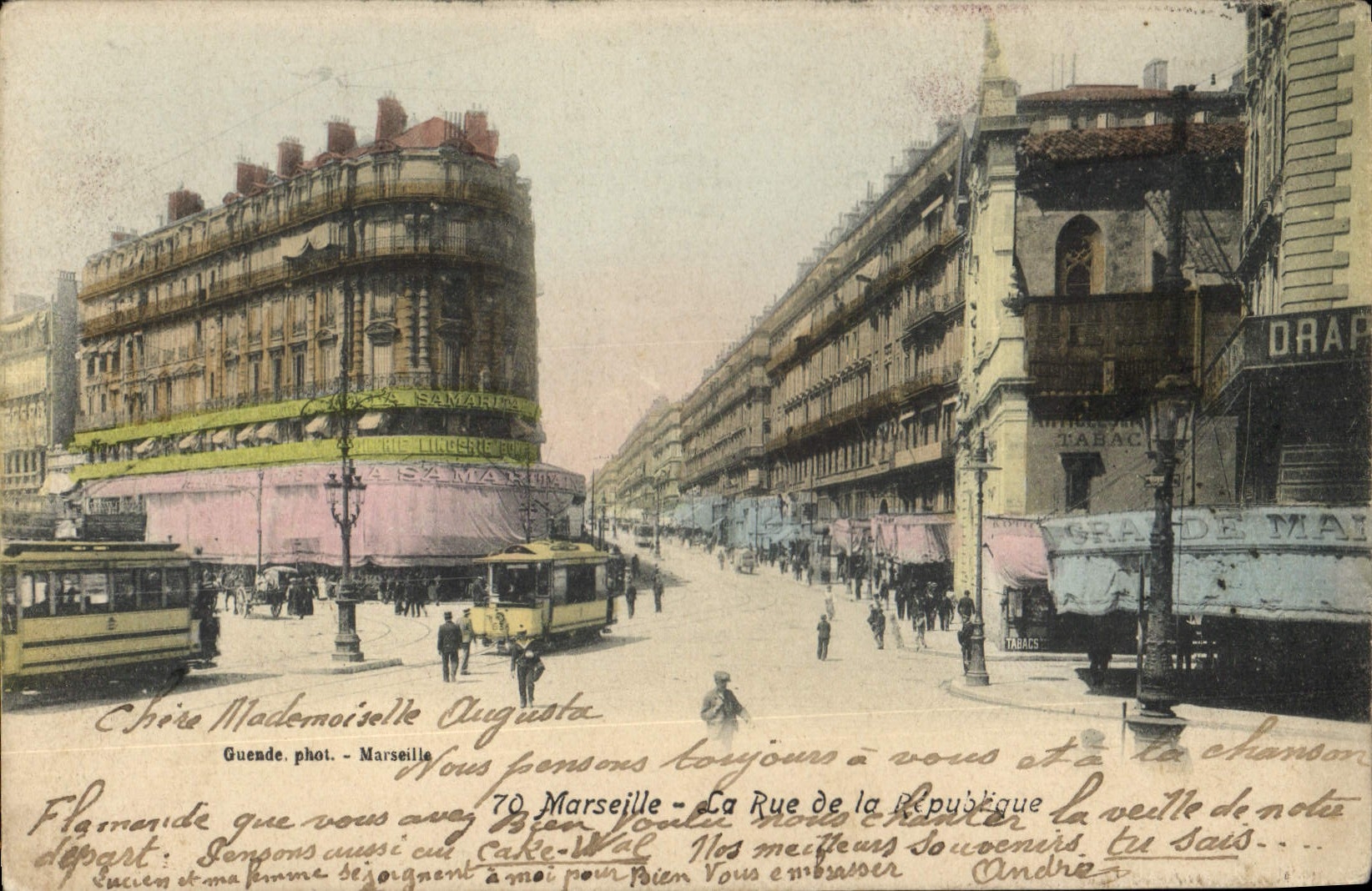 CPA Marseille La Rue de la Republique 