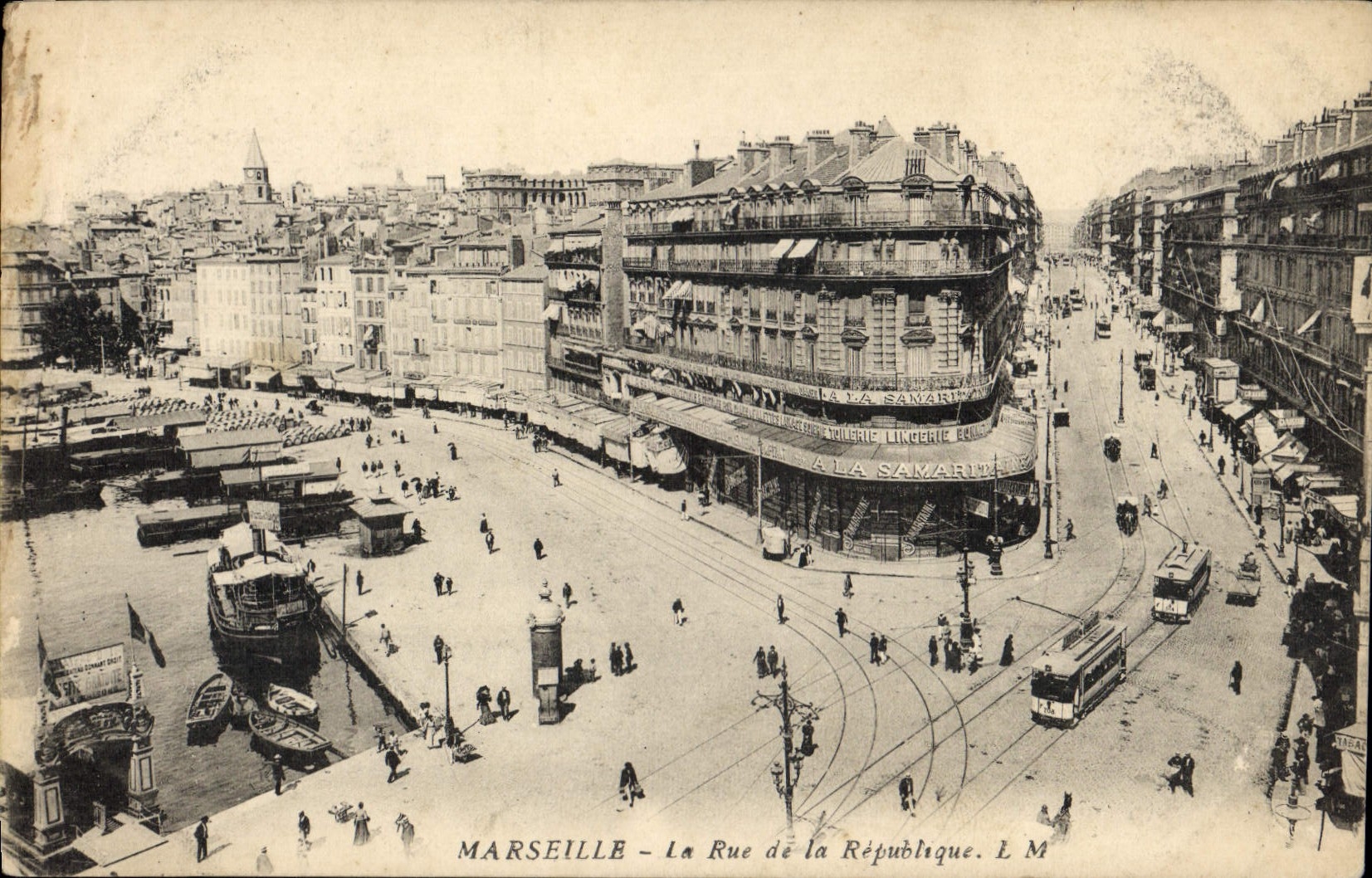 CPA Marseille la rue de la Republique 