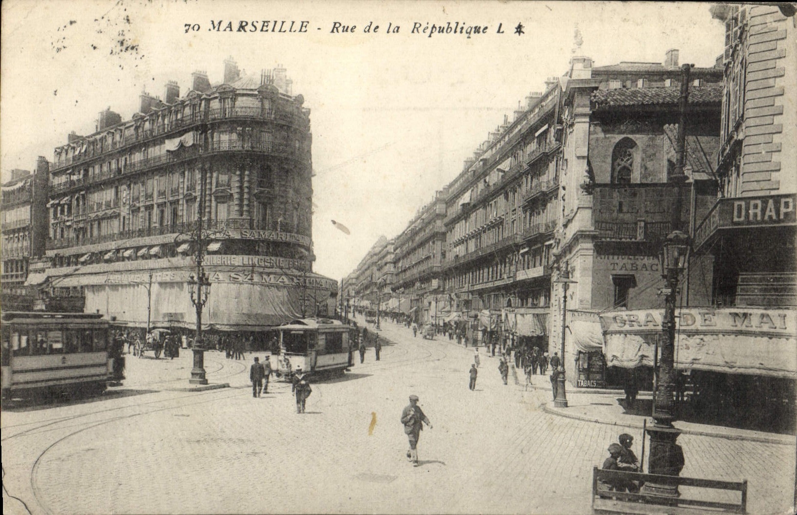 CPA Marseille rue de la Republique 