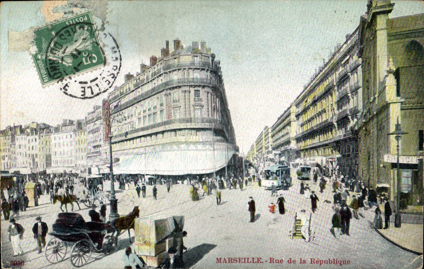CPA Marseille rue de la Republique 