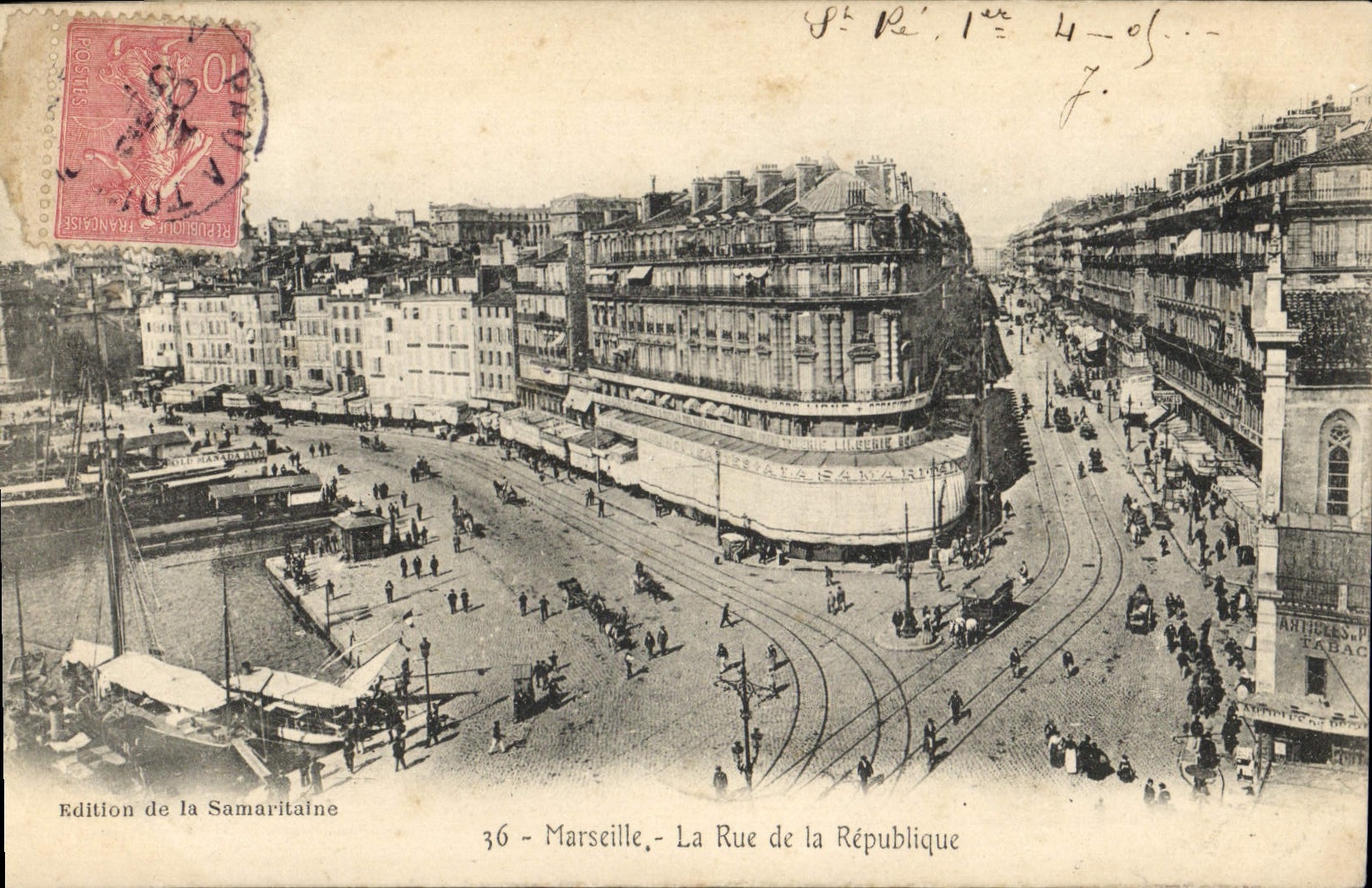 CPA Marseille la rue de la Republique 