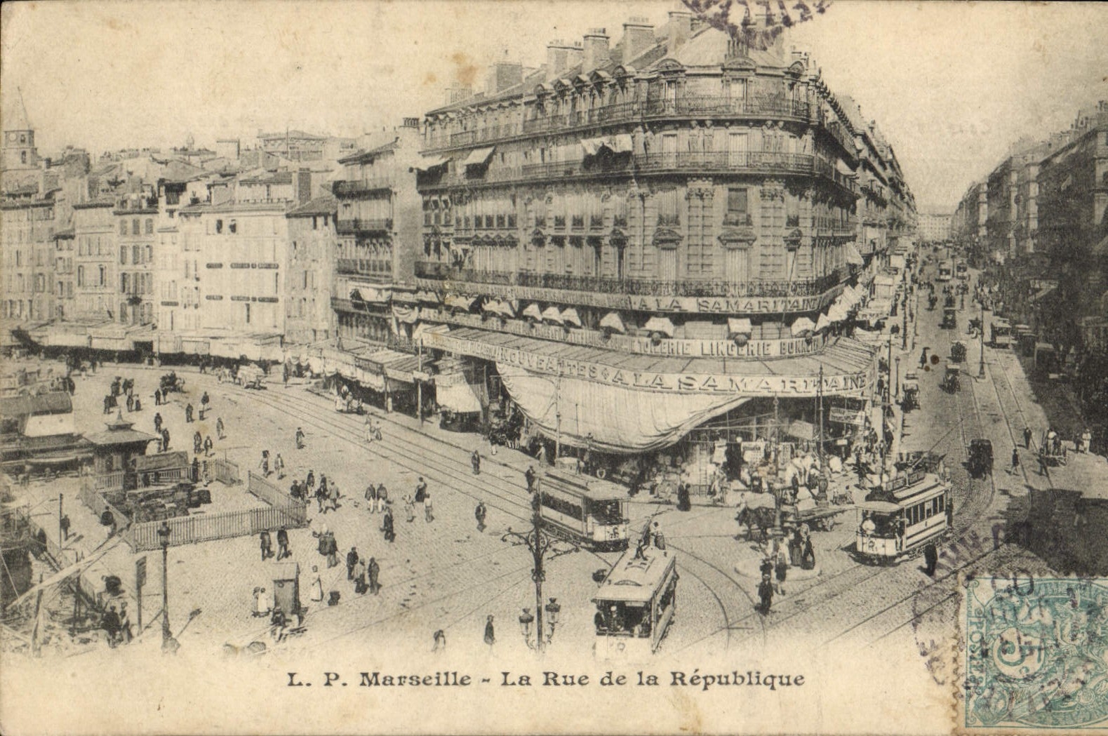 CPA Marseille la rue de la Republique 