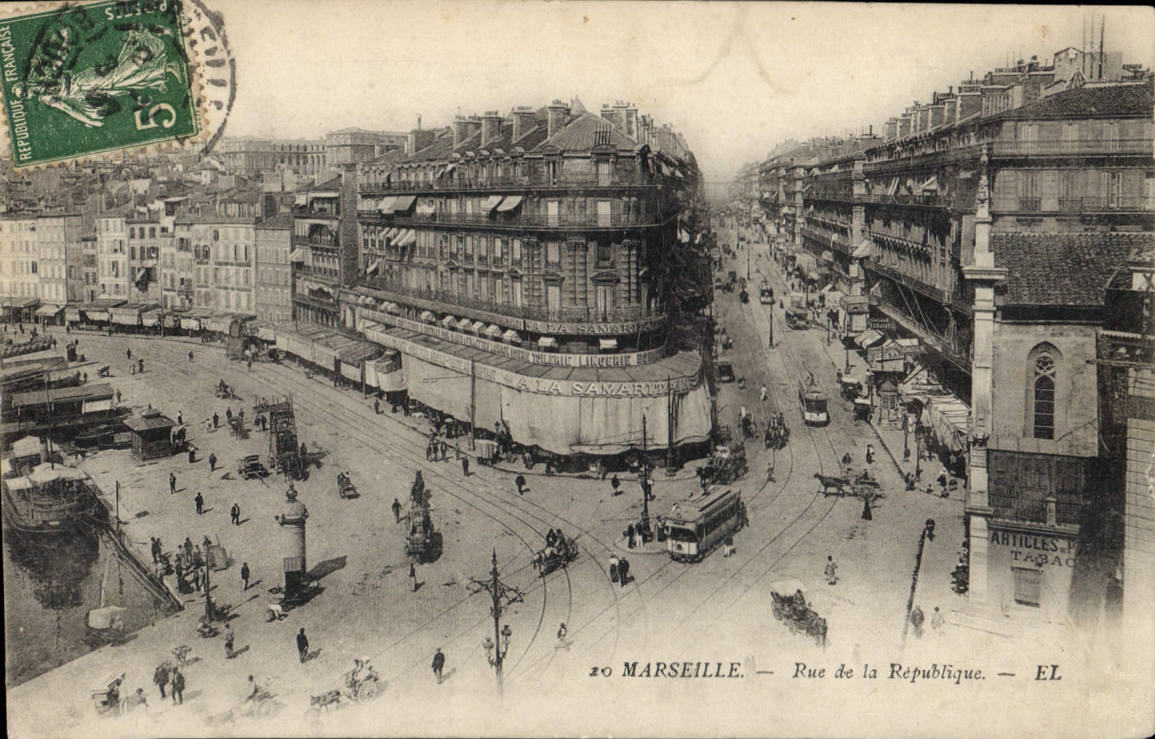 CPA Marseille rue de la Republique 