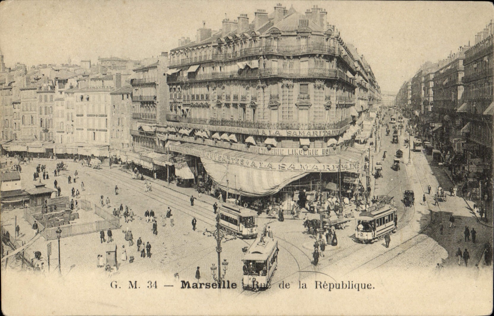 CPA Marseille rue de la Republique 