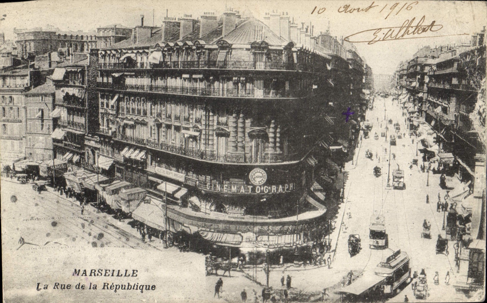 CPA Marseille la rue de la Republique 