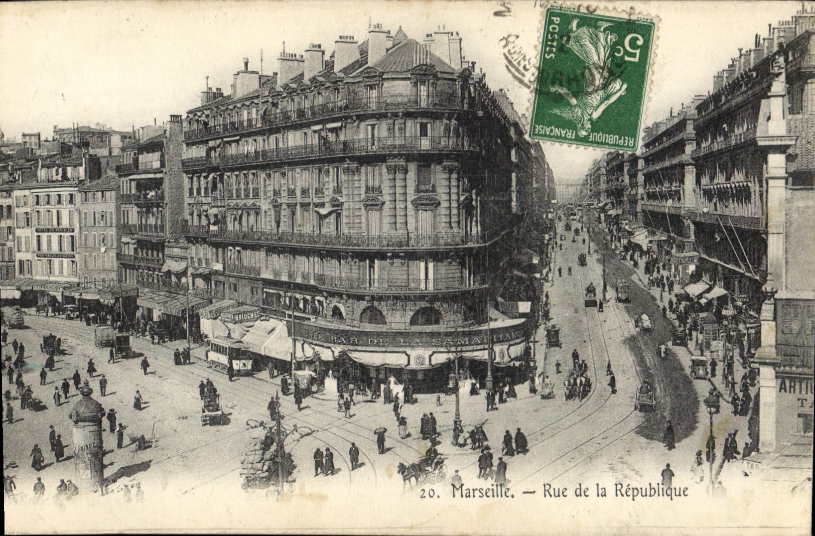CPA Marseille rue de la Republique 