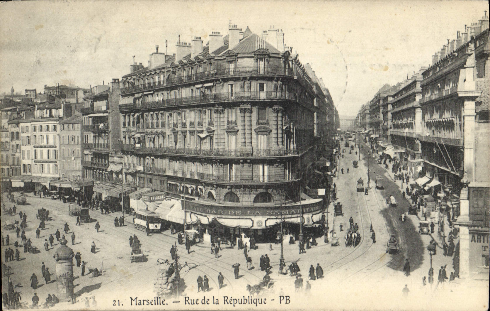 CPA Marseille rue de la Republique 