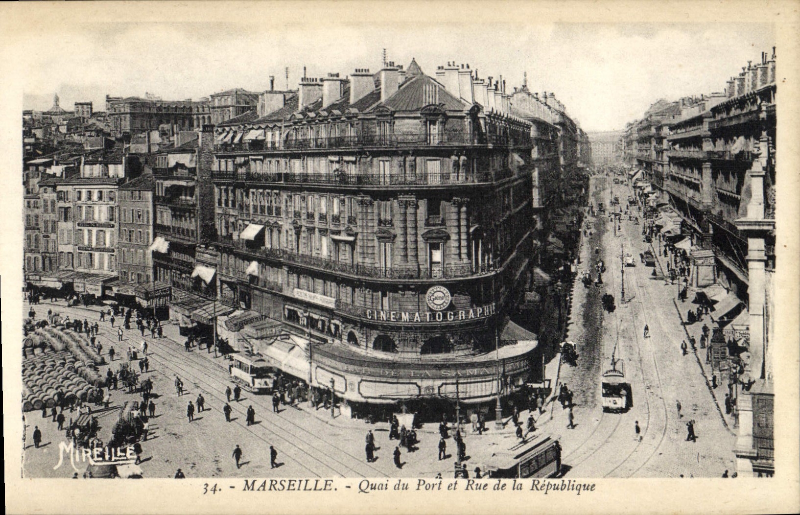 CPA Marseille Quai du Port et rue de la Republique 
