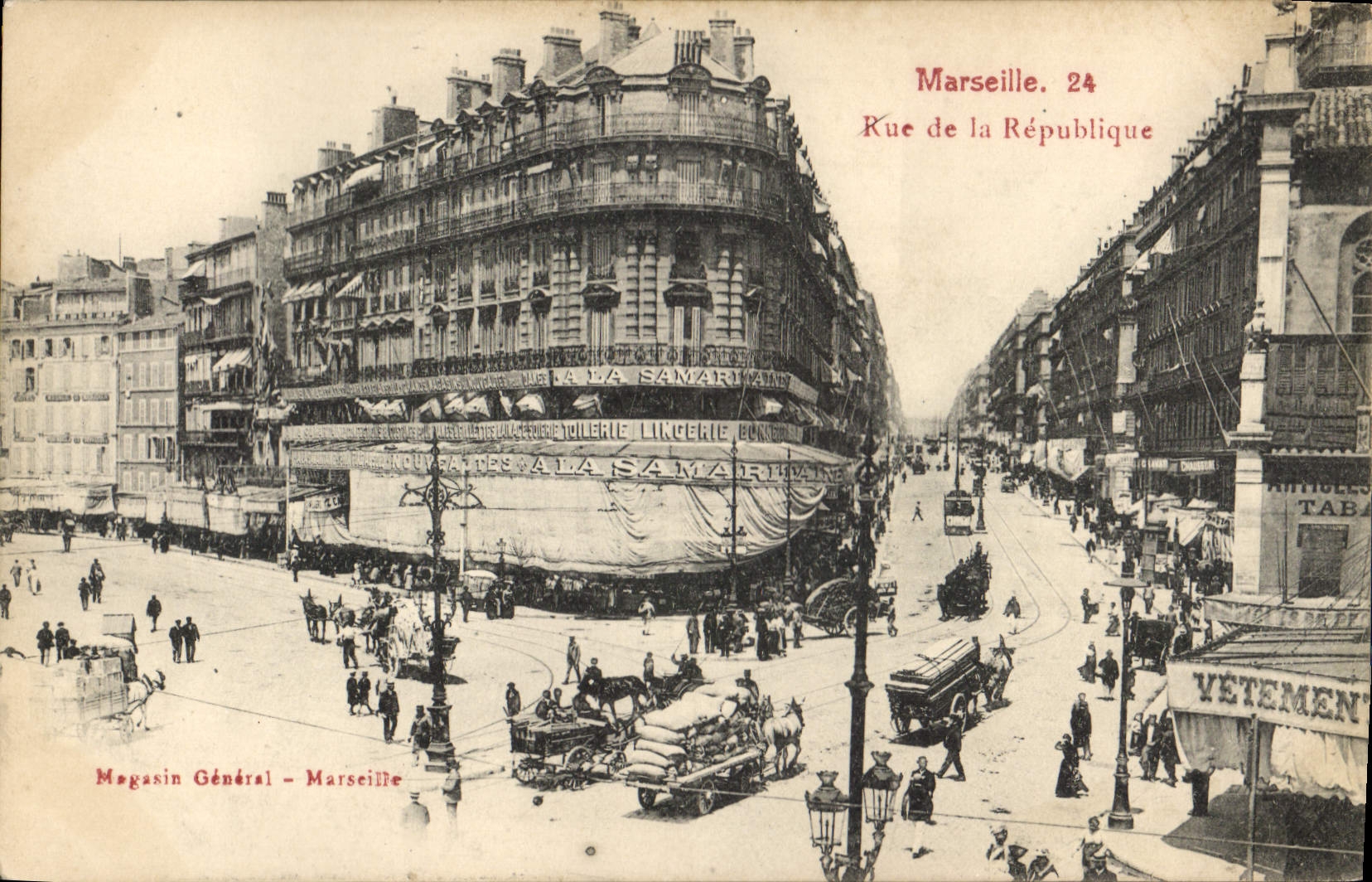 CPA Marseille rue de la Republique 