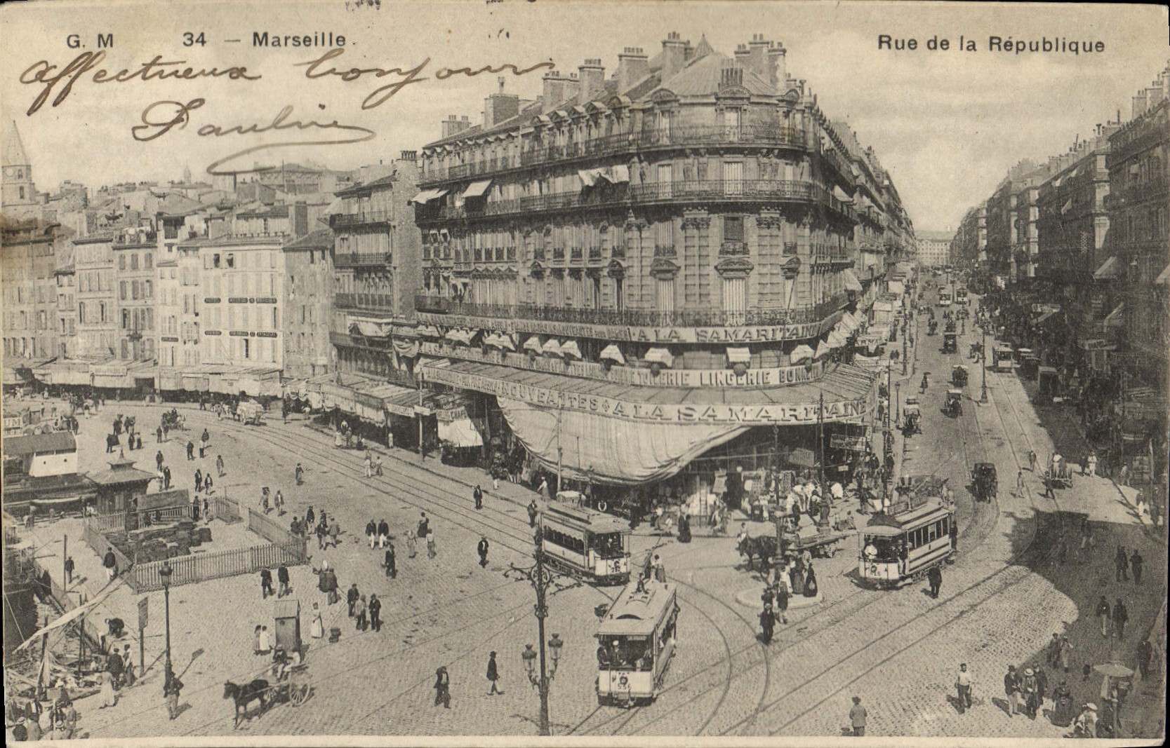 CPA Marseille rue de la Republique 