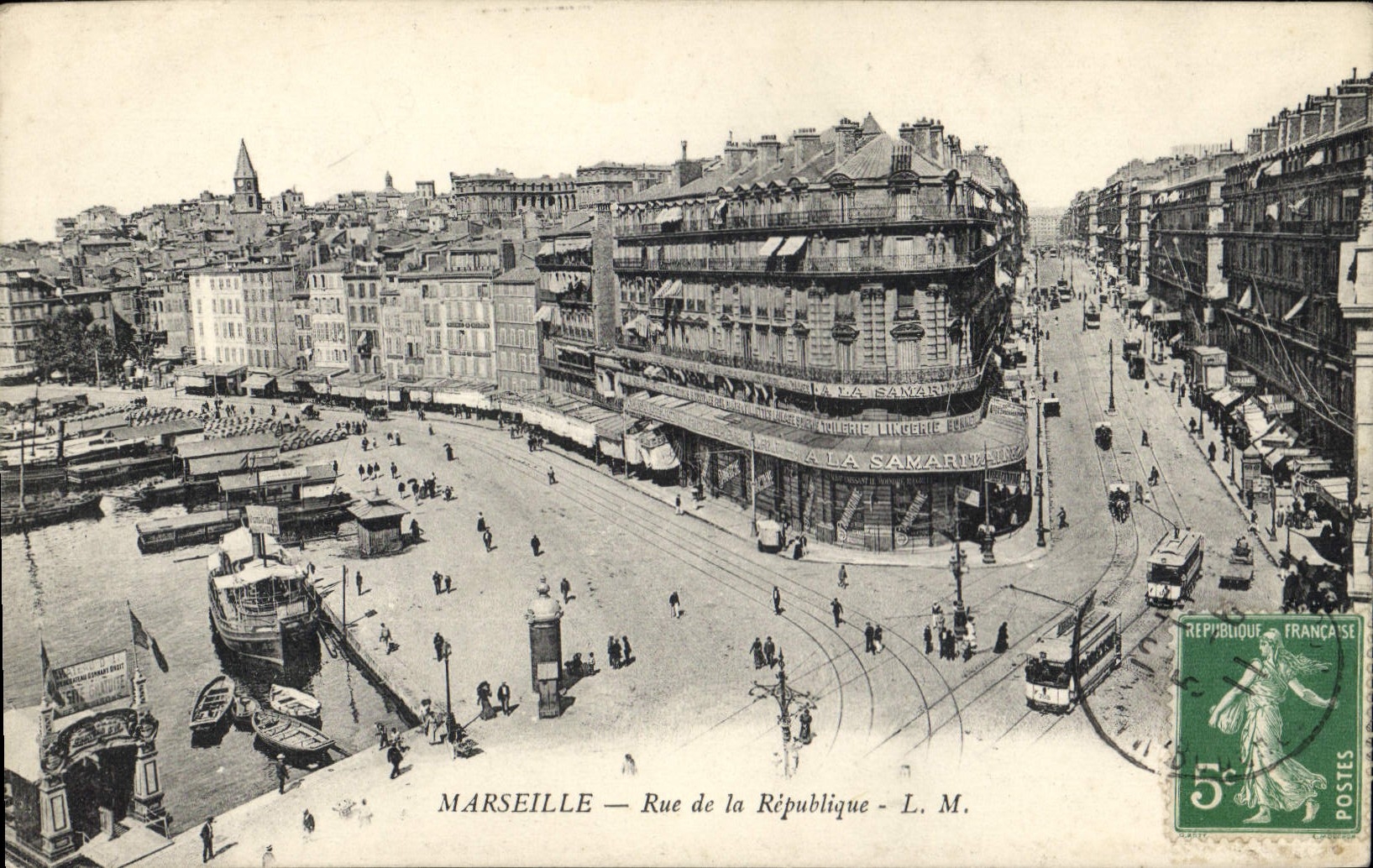CPA Marseille rue de la Republique 