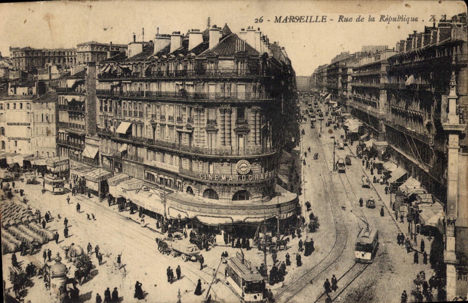 CPA Marseille rue de la Republique 