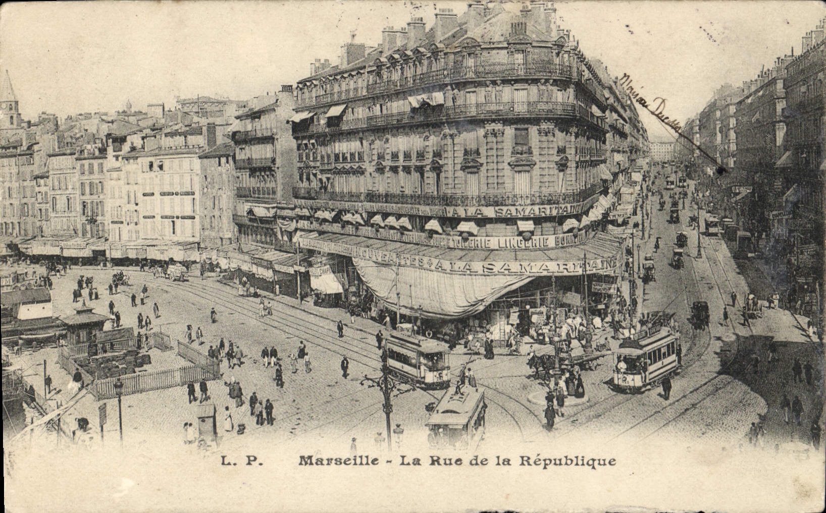 CPA Marseille la rue de la Republique 