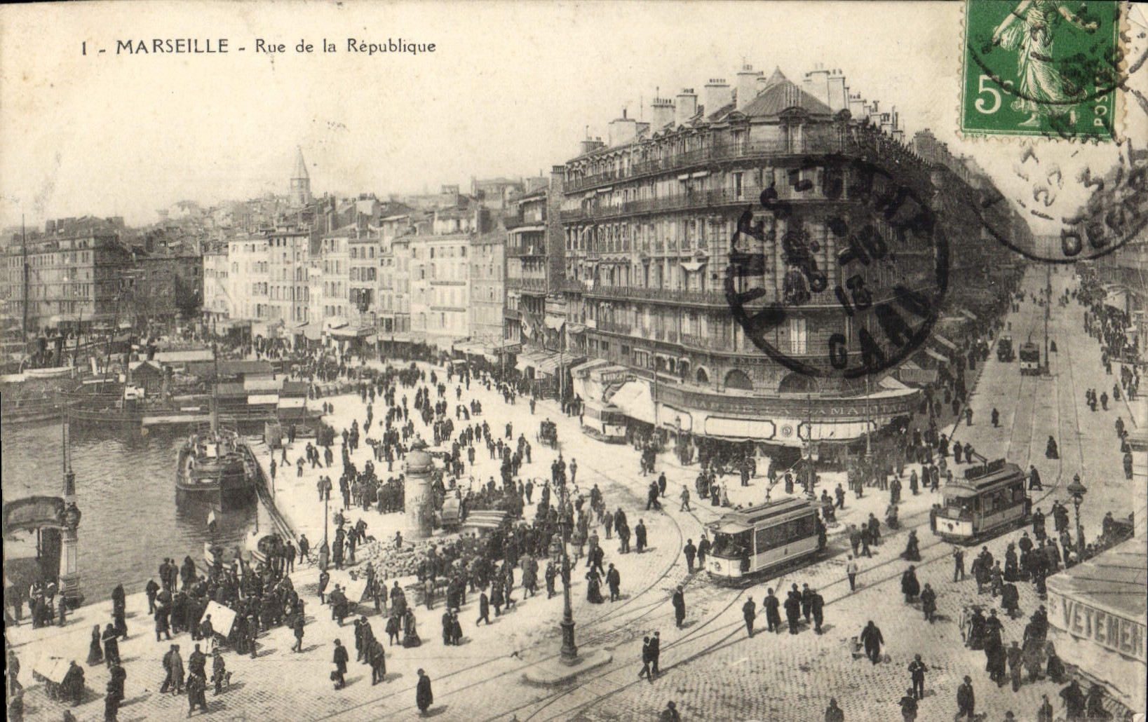 CPA Marseille rue de la Republique 