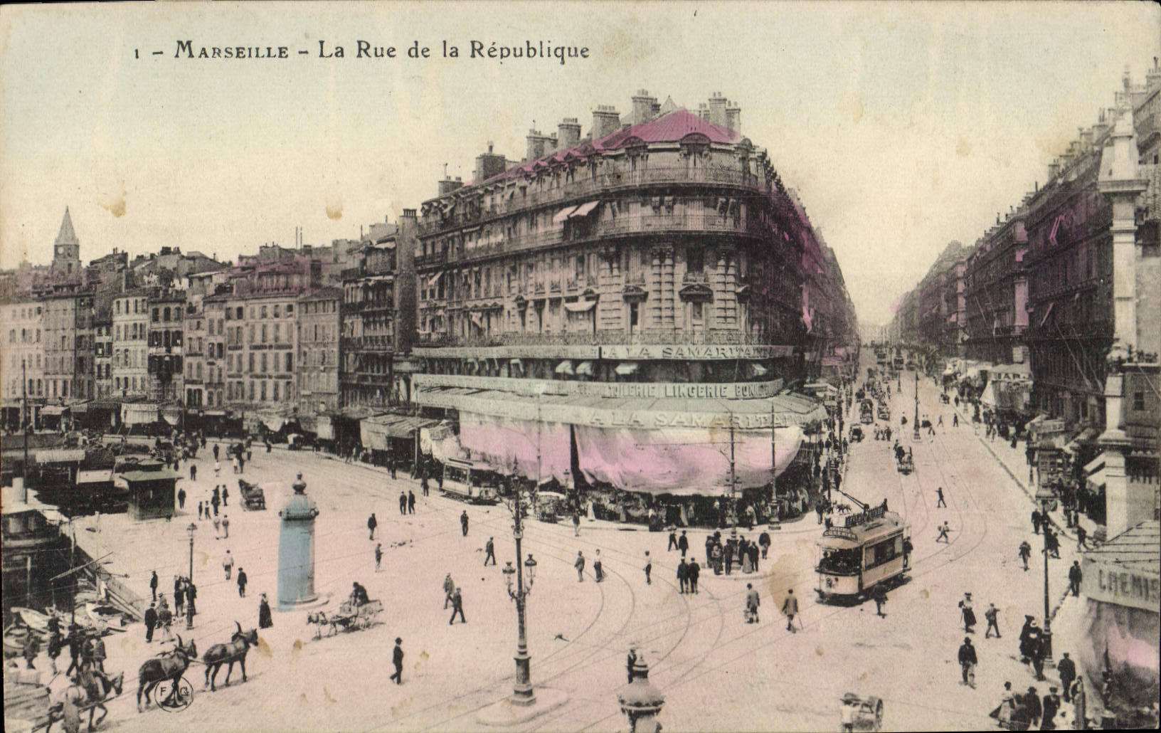 CPA Marseille la rue de la Republique 