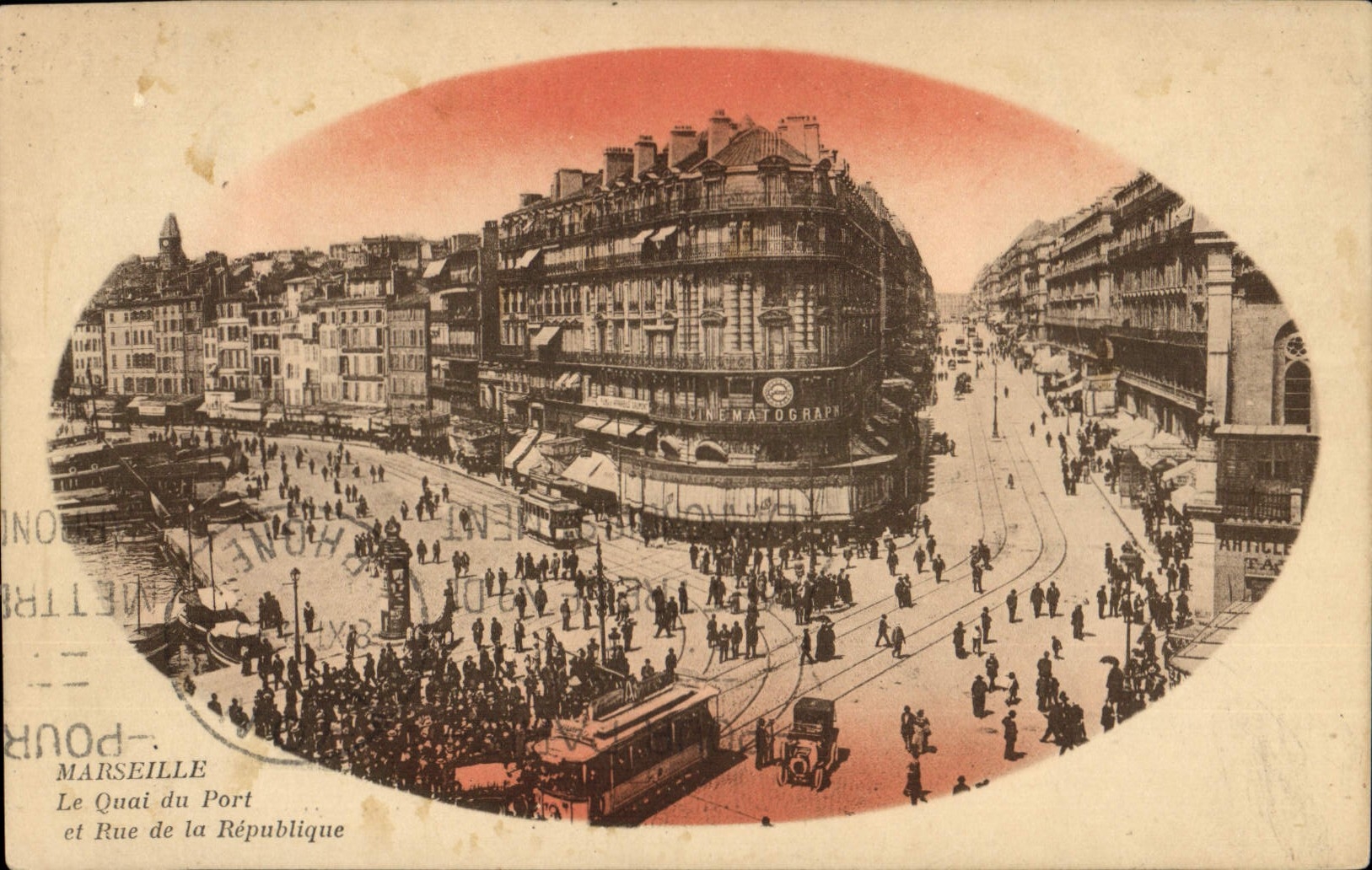 CPA Marseille le Quai du Port et rue de la Republique 