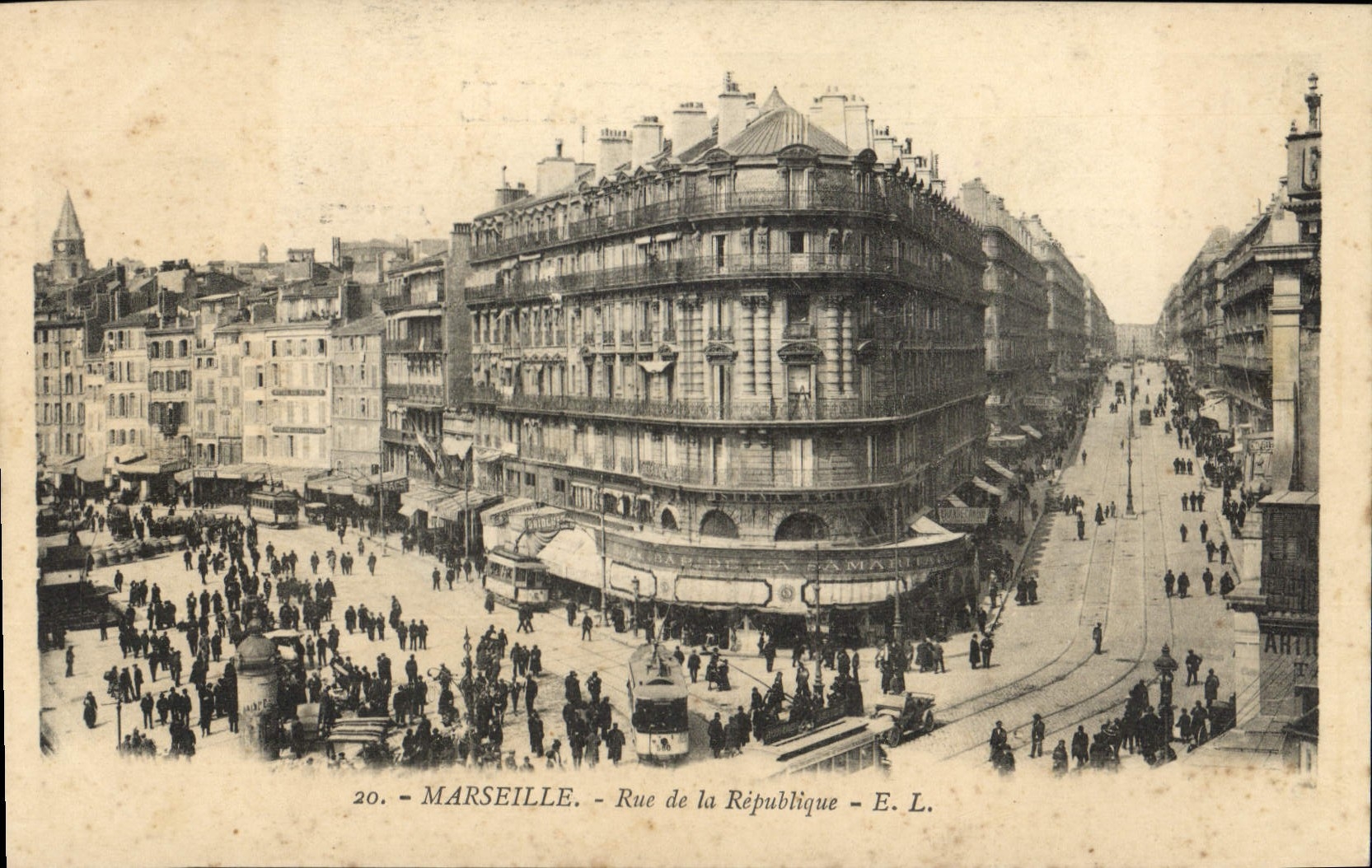 CPA Marseille rue de la Republique 