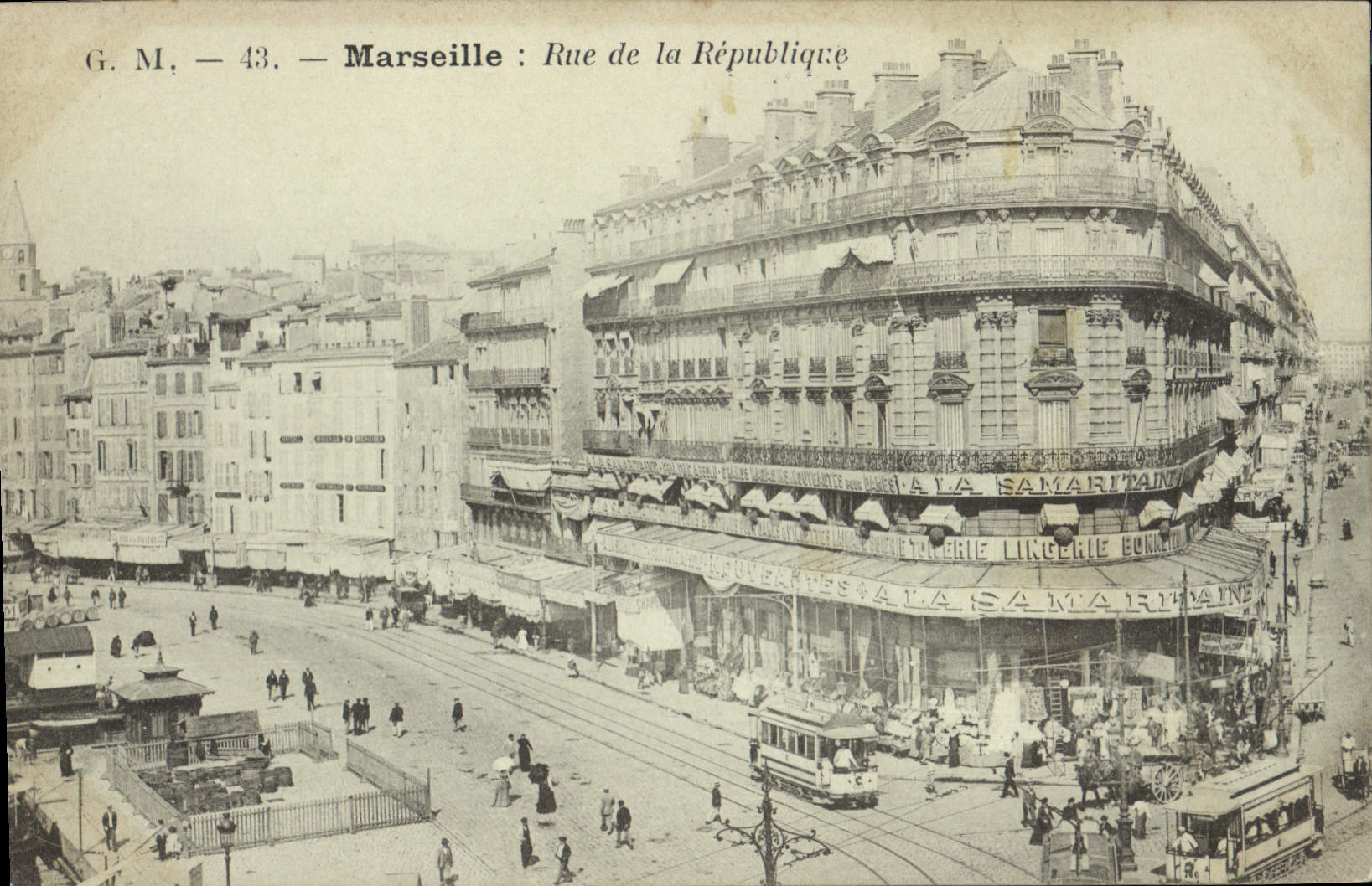 CPA Marseille rue de la Republique 