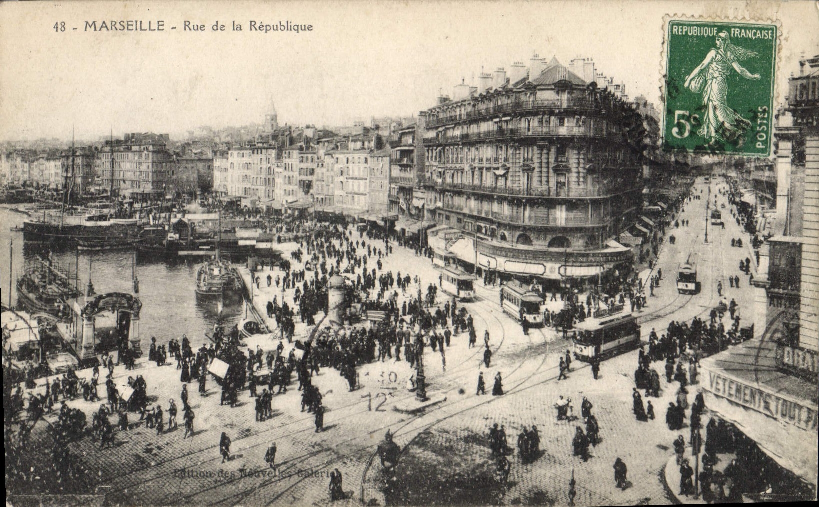 CPA Marseille rue de la Republique 