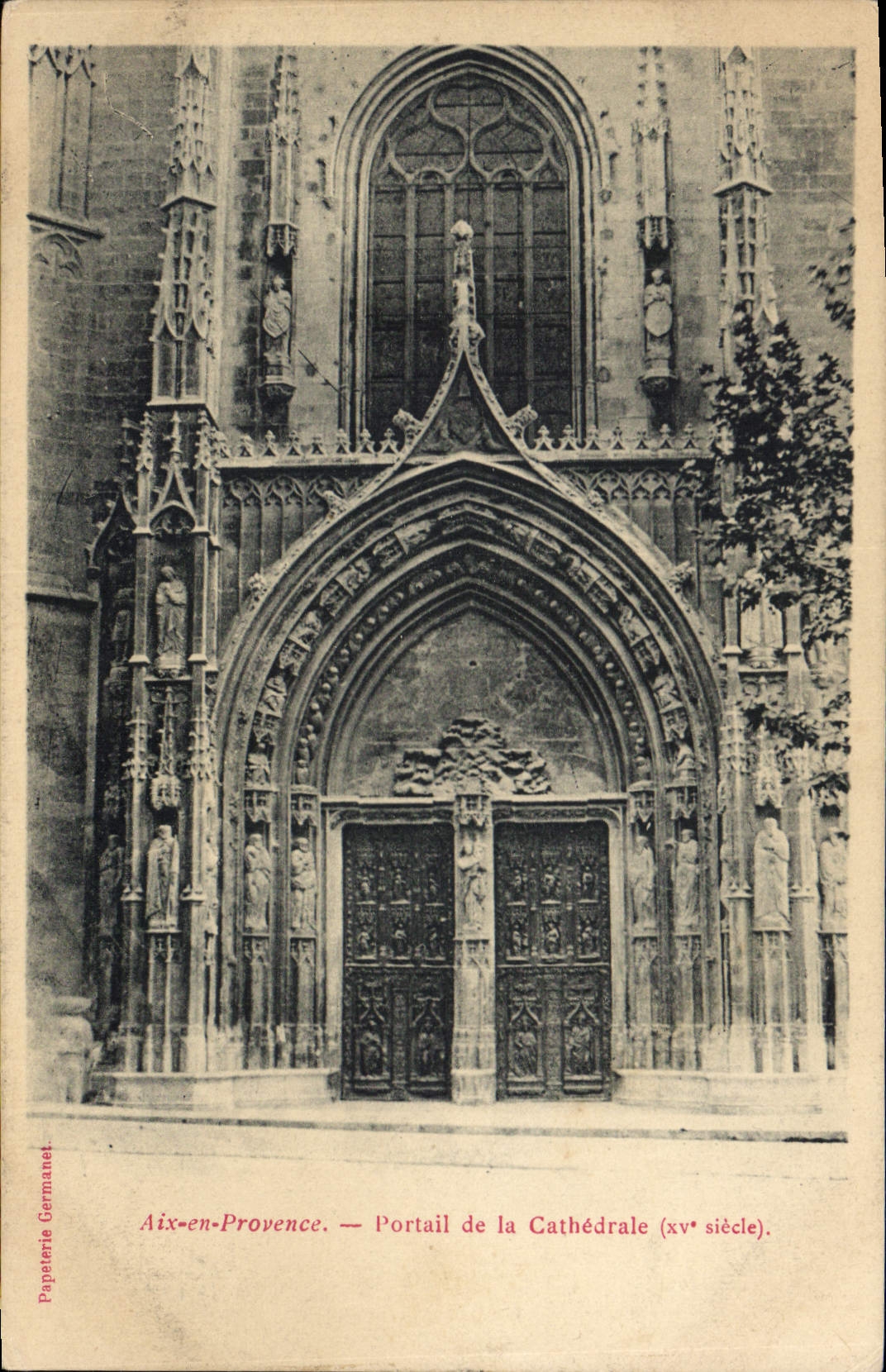 CPA Aix en Provence Portail de la Cathedrale XV siecle 