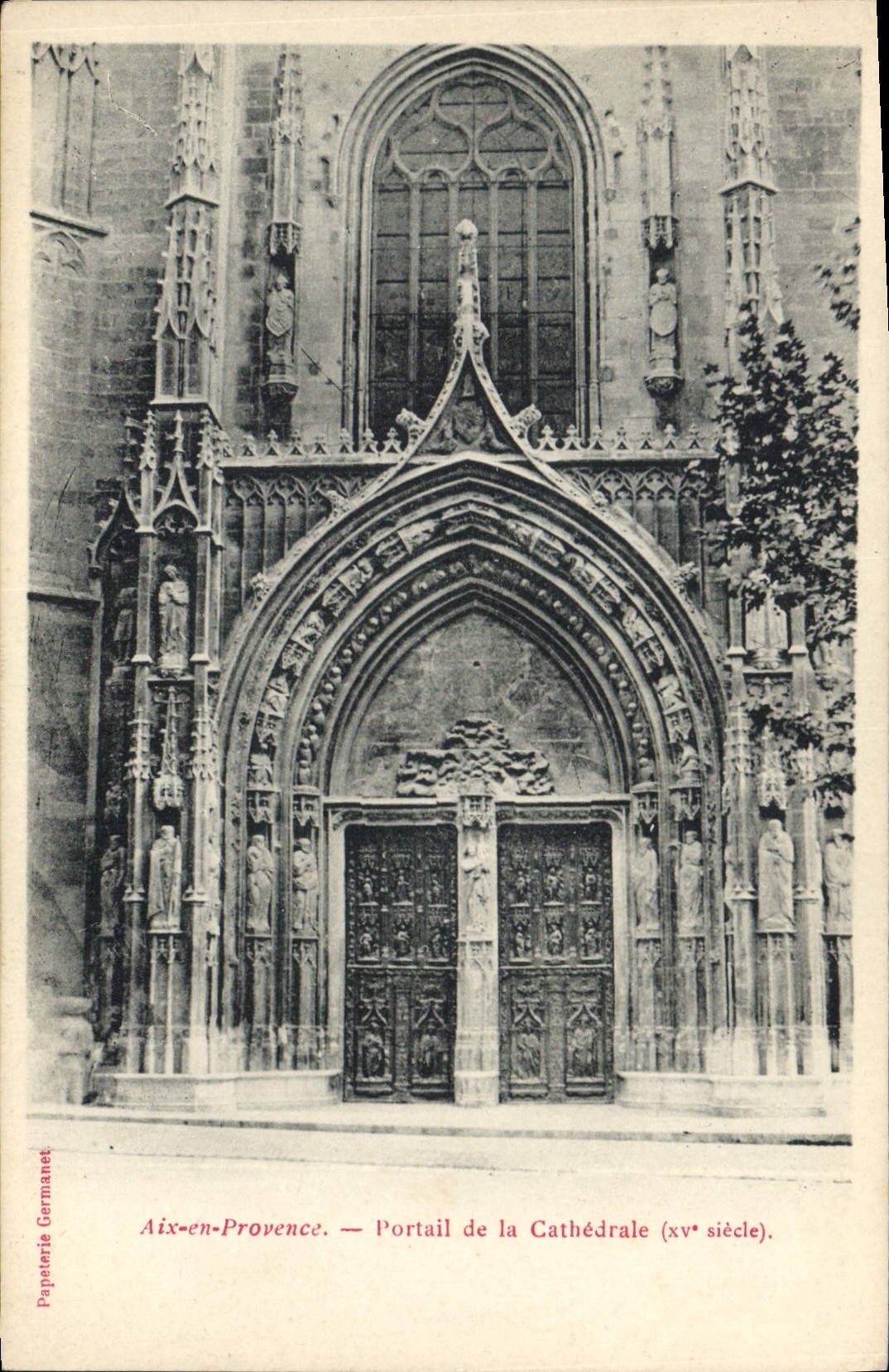 CPA Aix en Provence Portail de la Cathedrale XV siecle