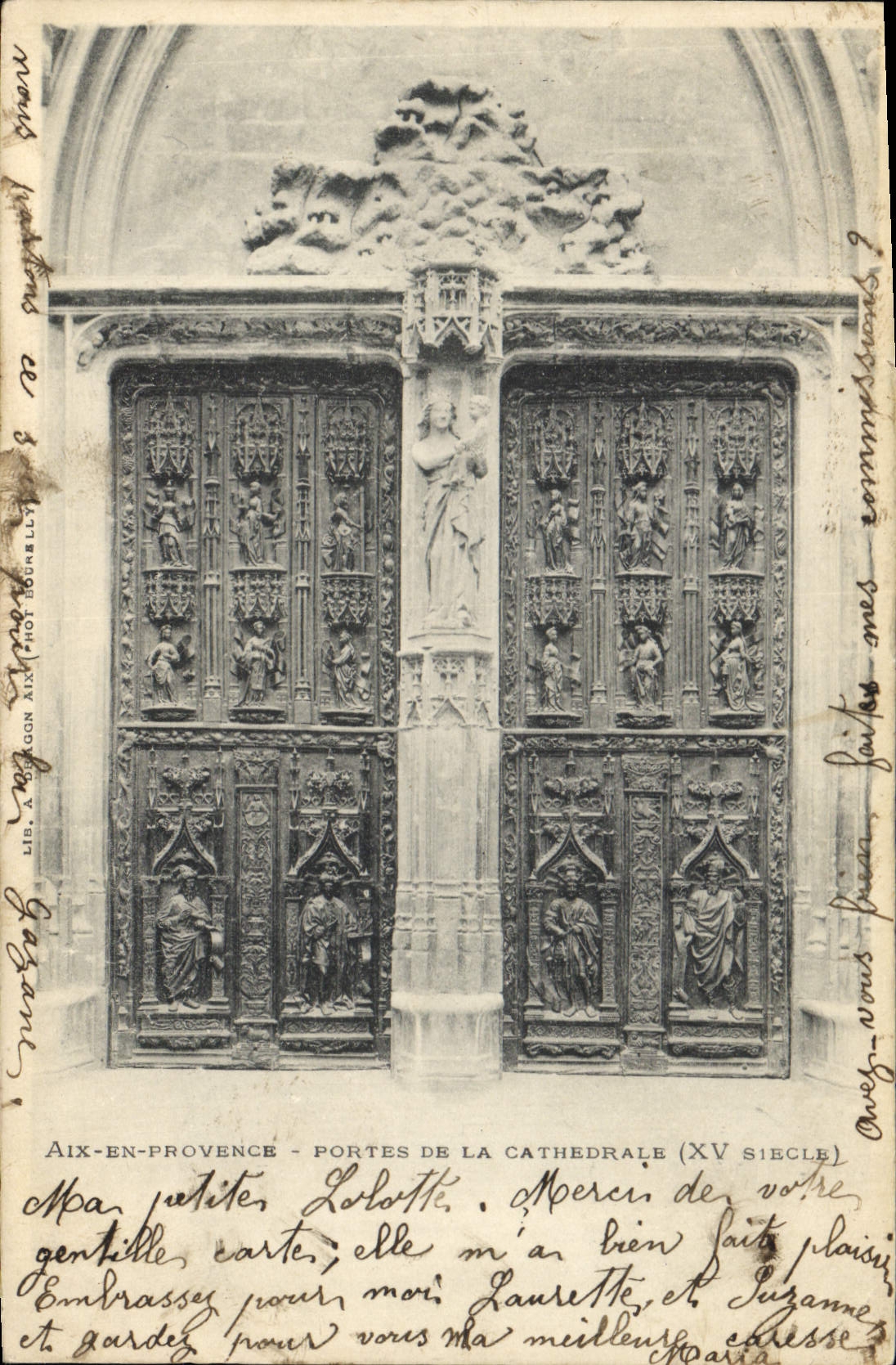 CPA Aix en Provence Portes de la Cathedrale XV siecle 