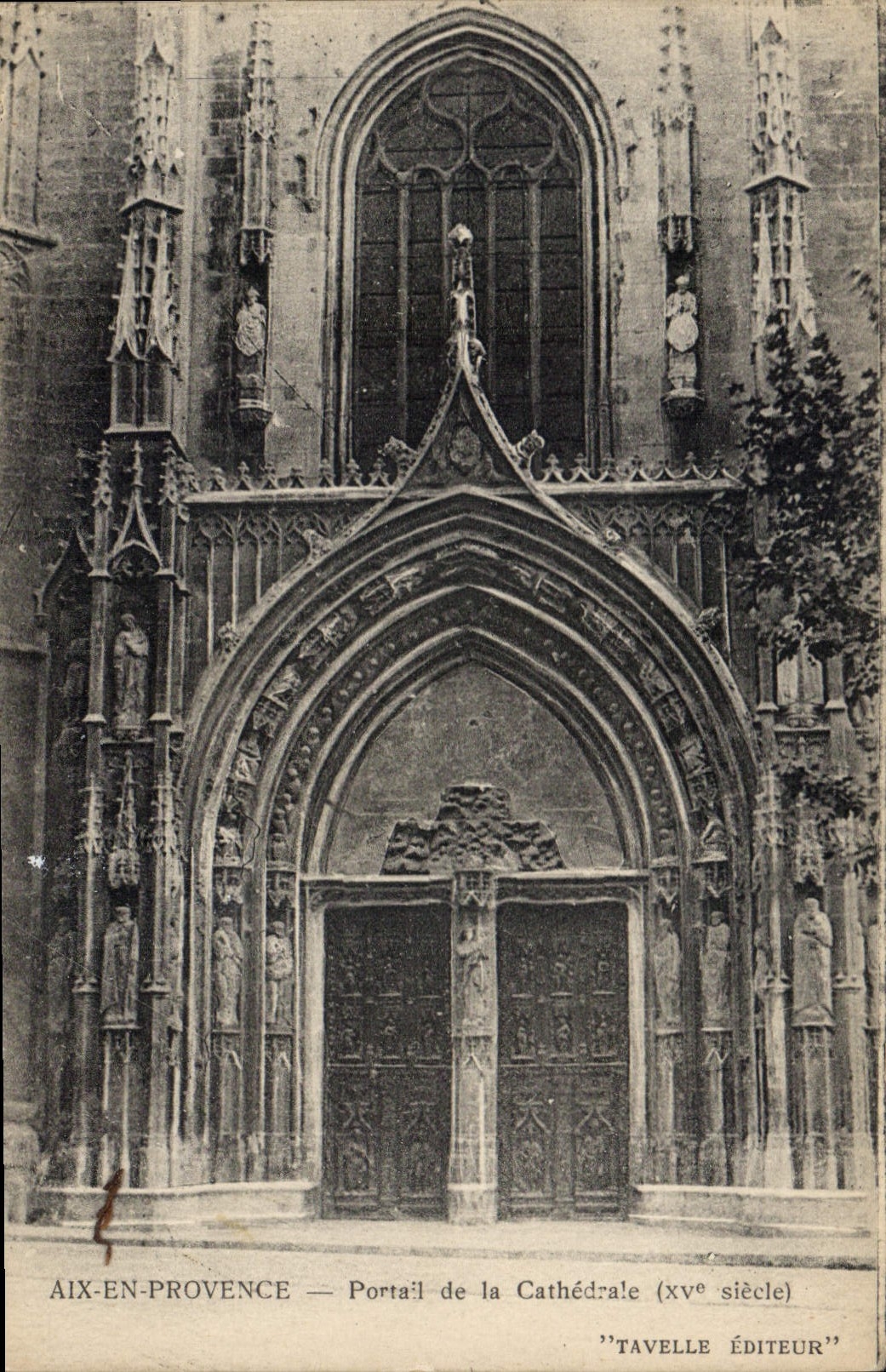 CPA Aix en Provence Portail de la Cathedrale XV siecle 
