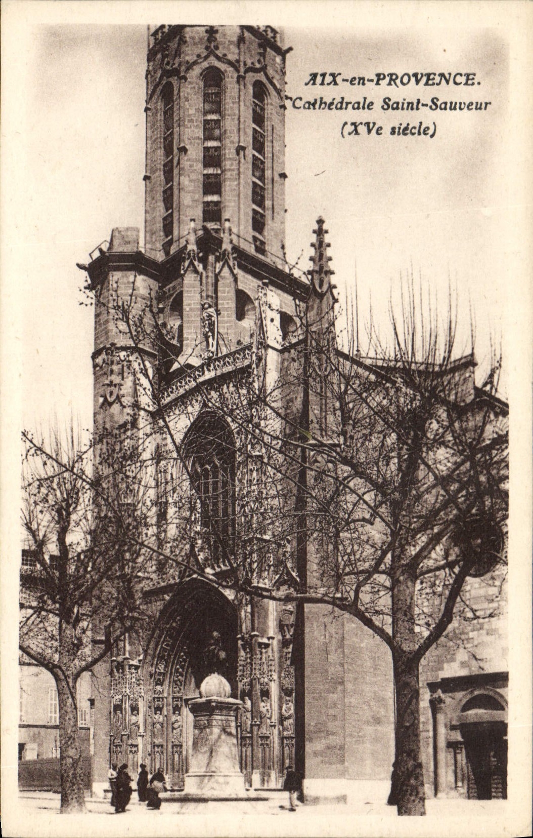 CPA Aix en Provence Cathedrale Saint Sauveur XV siecle 