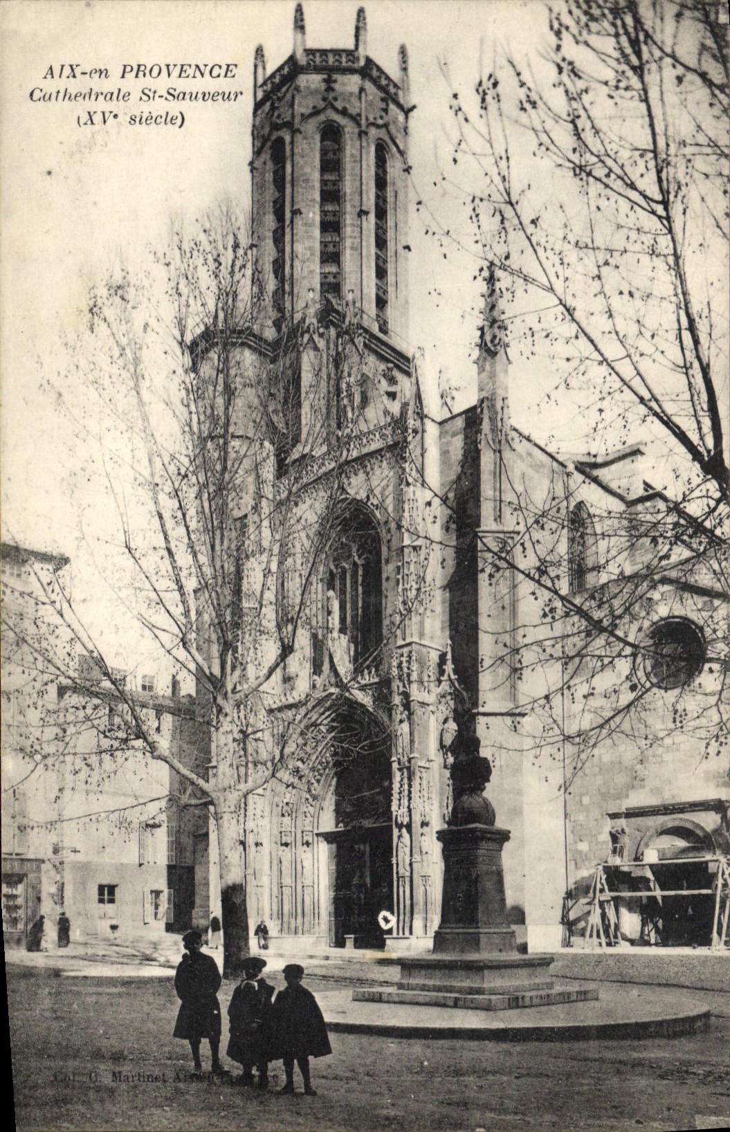 CPA Aix en Provence Cathedrale St Sauveur XV siecle