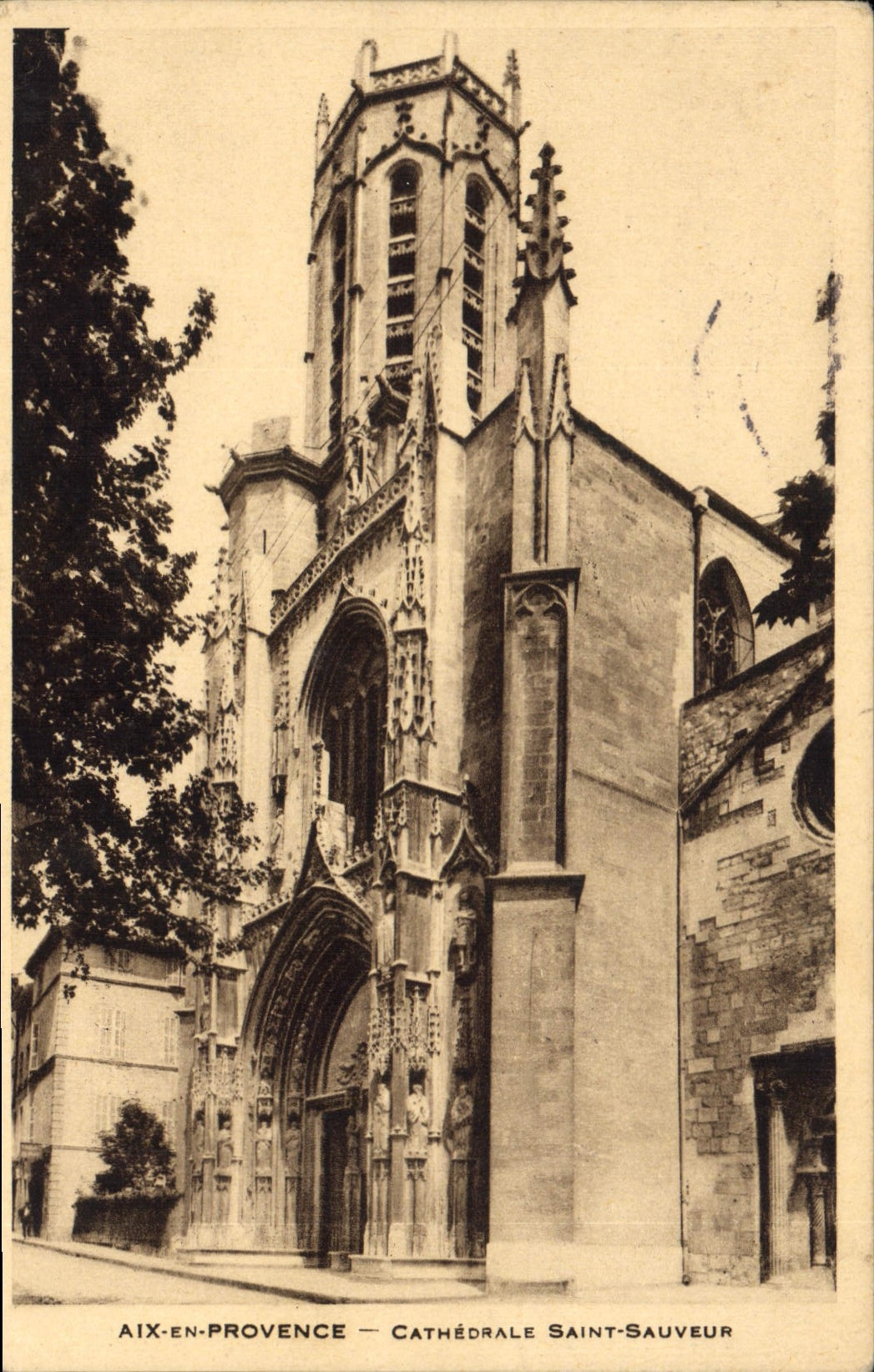 CPA Aix en Provence Cathedrale Saint Sauveur 