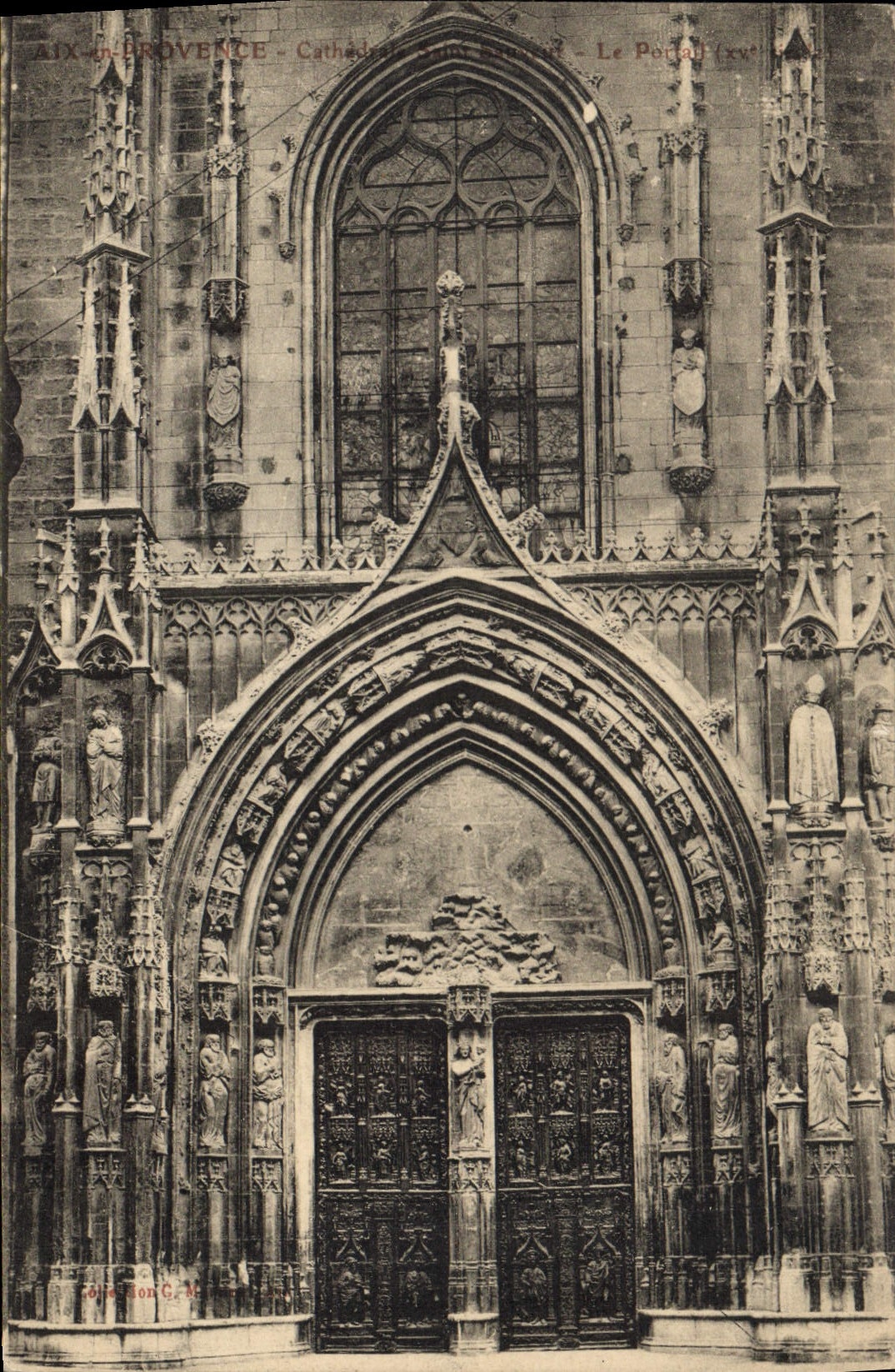 CPA Aix en Provence Cathedrale Saint Sauveur le Portail
