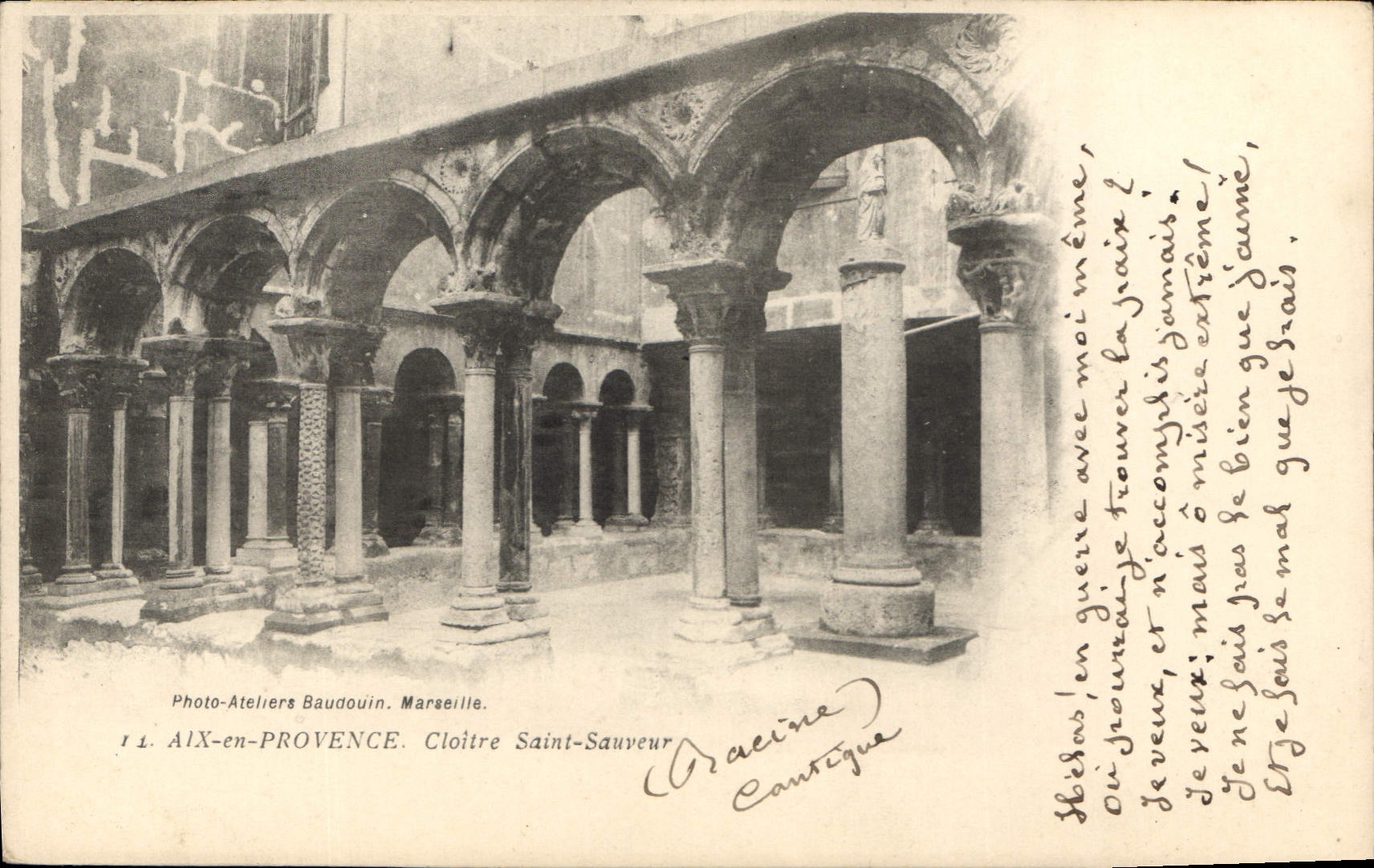 CPA Aix en Provence Cloitre Saint Sauveur 
