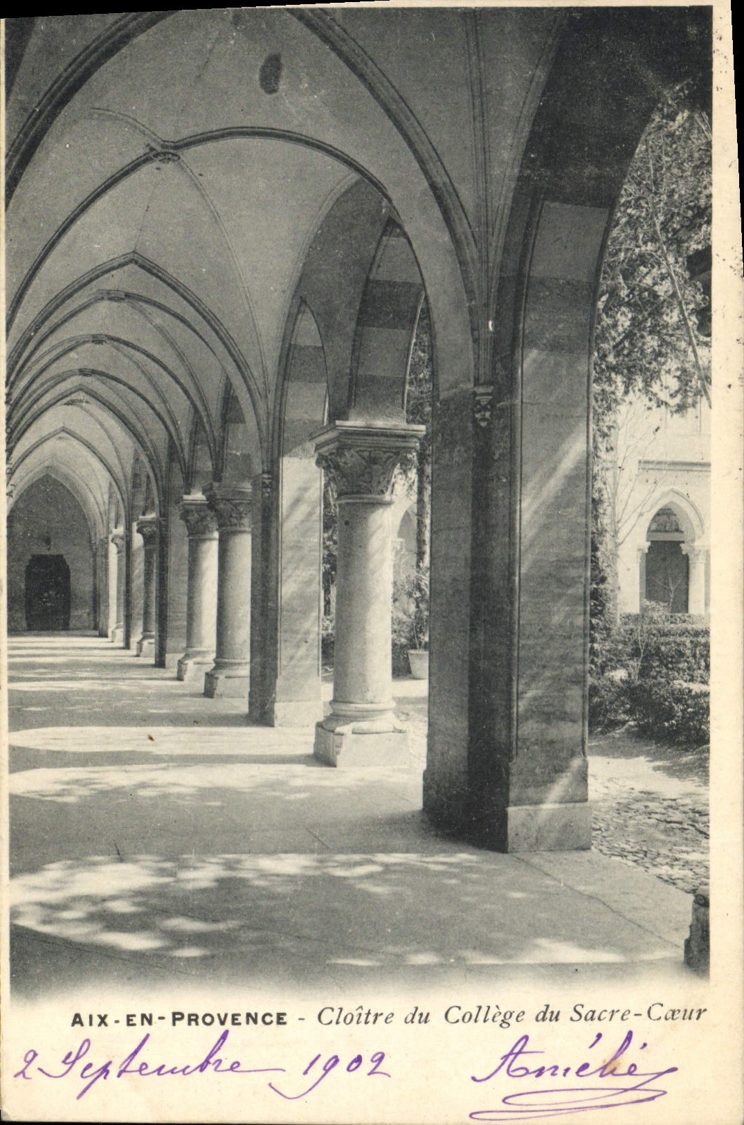 CPA Aix en Provence Cloitre du College du Sacre Coeur 
