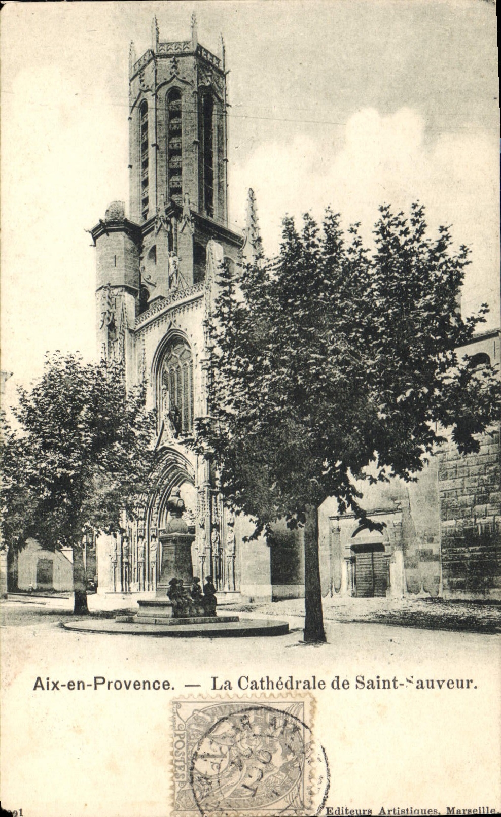 CPA Aix en Provence la Cathedrale de Saint Sauveur 