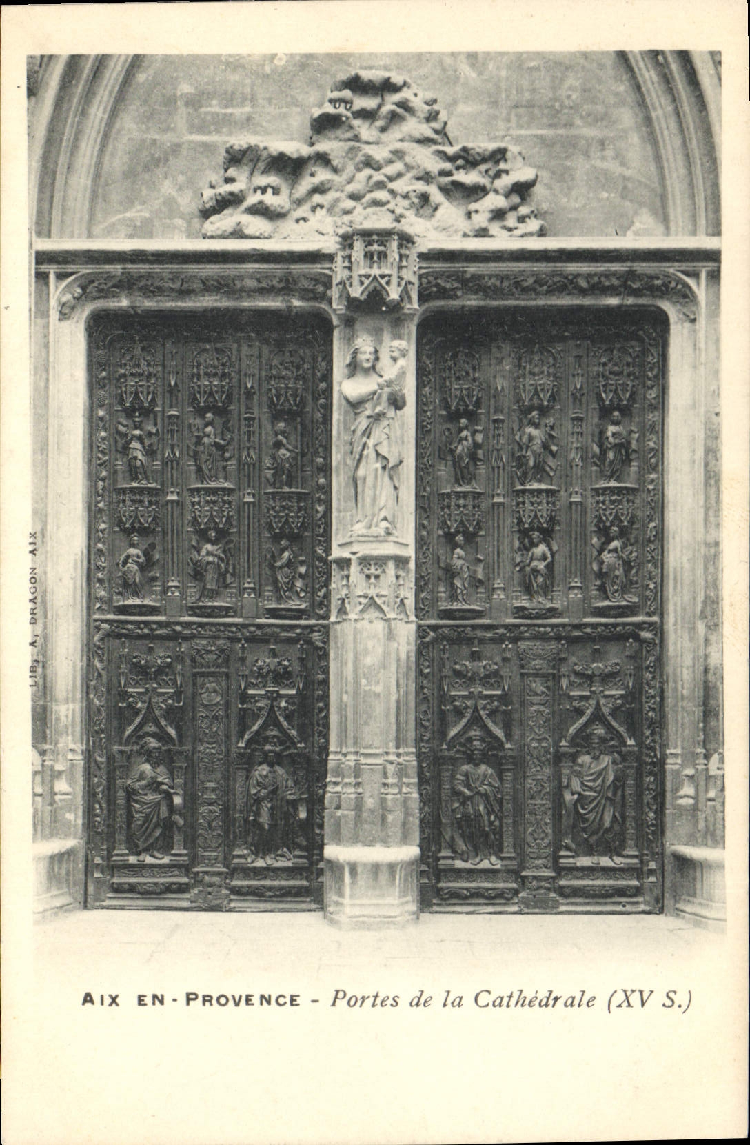 CPA Aix en Provence Portes de la Cathedrale XV S 