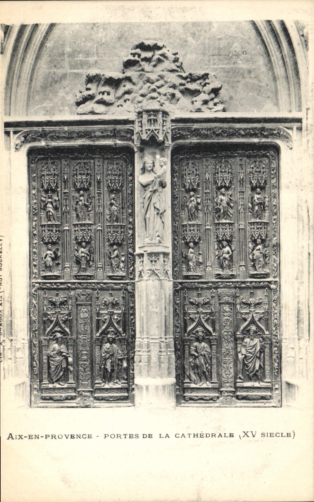 CPA Aix en Provence Portes de la Cathedrale XV siecle 