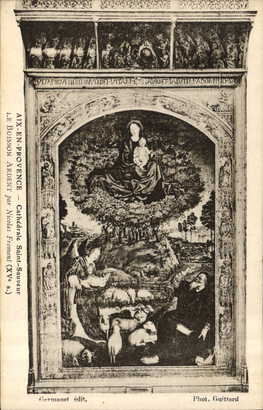 CPA Aix en Provence Cathedrale Saint Sauveur le Buisson Ardent par Nicolas Froment XV S